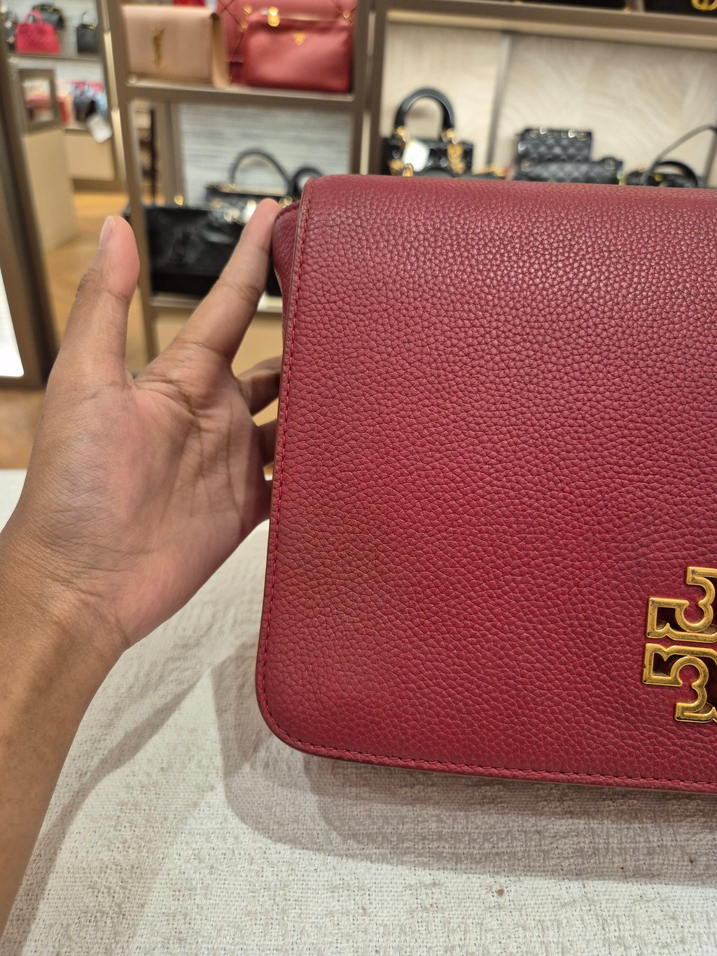 Tory Burch Britten Flap Red
