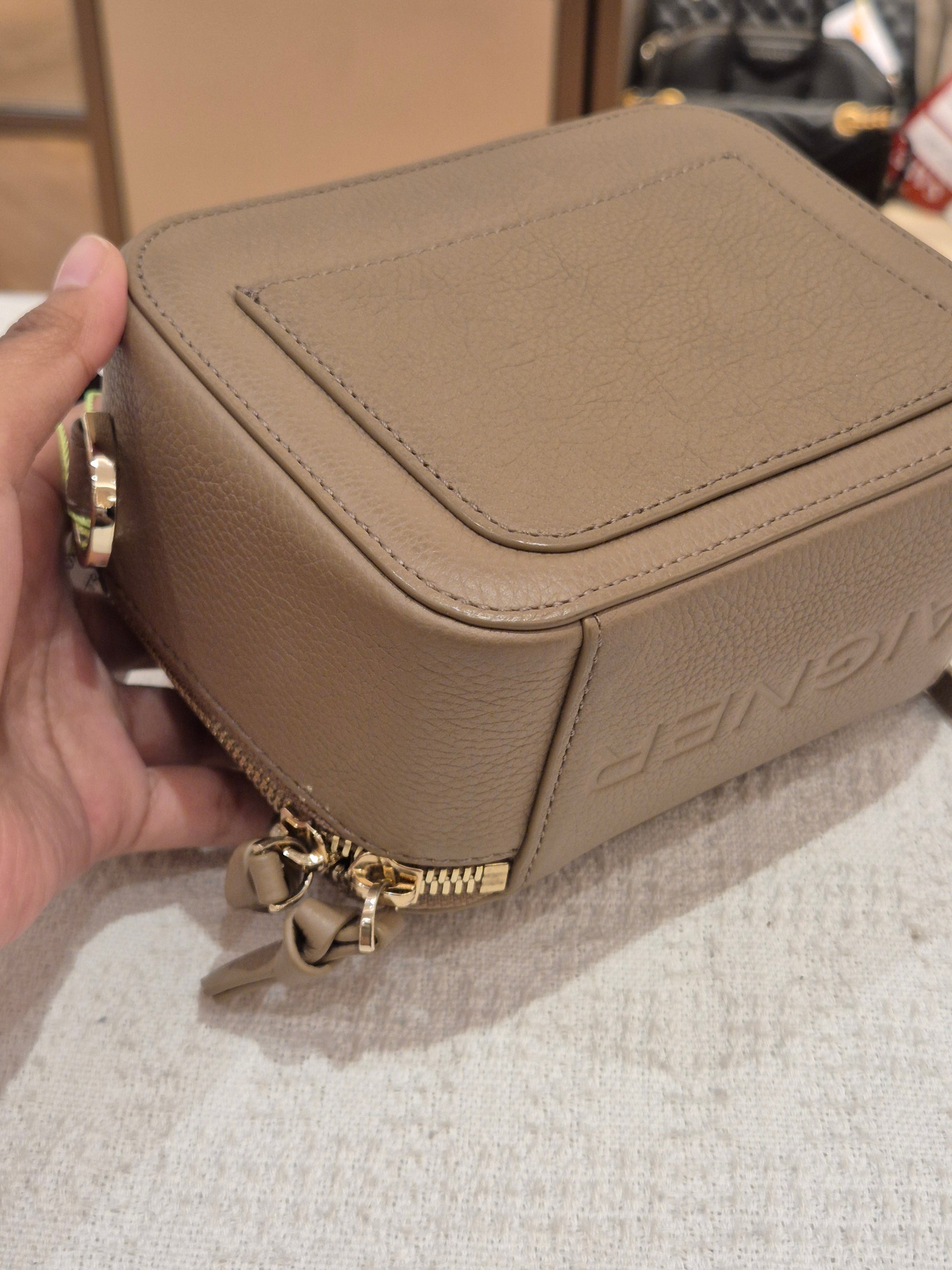 Aigner Zita Mini Camera Bag Taupe