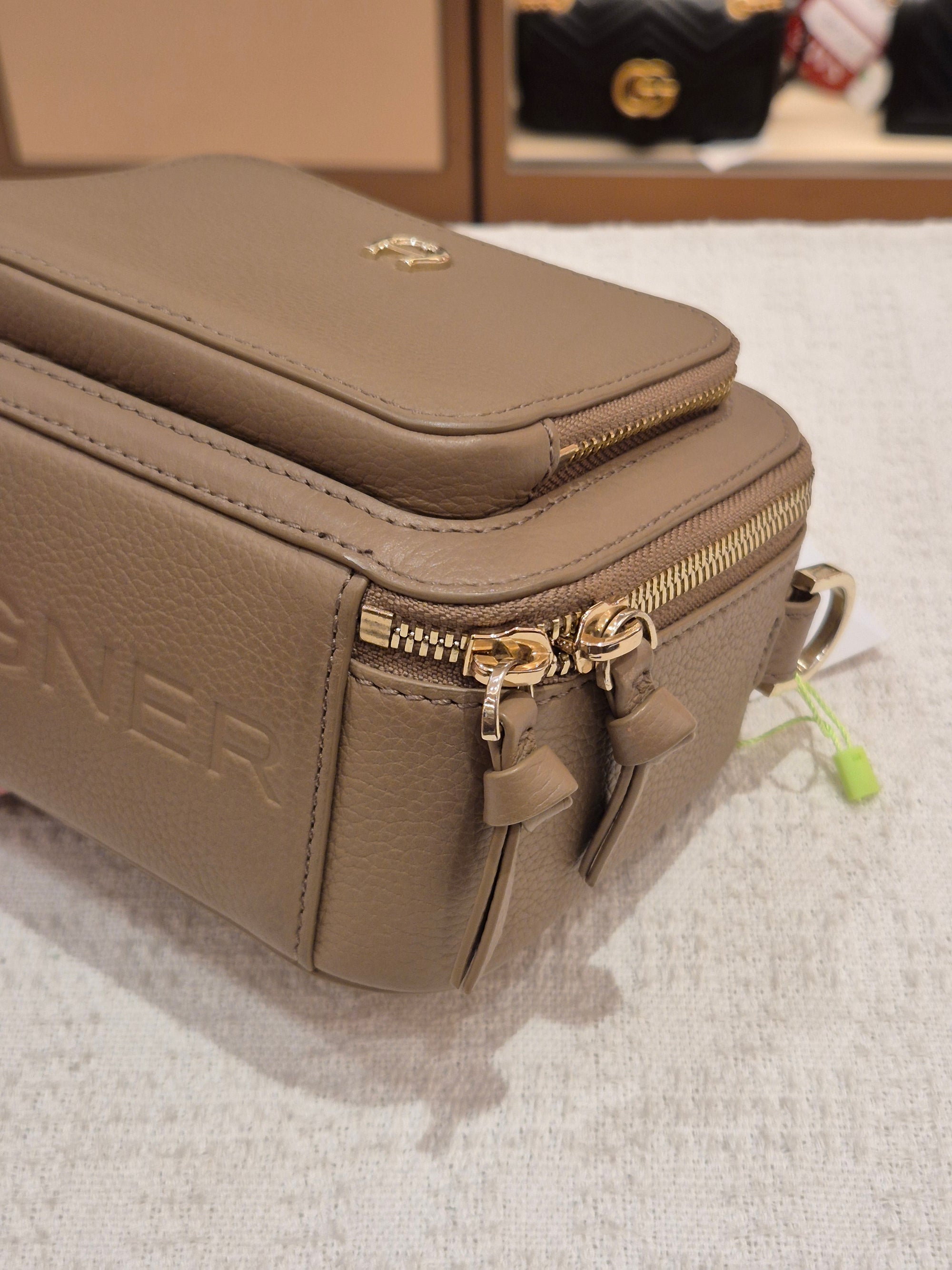 Aigner Zita Mini Camera Bag Taupe
