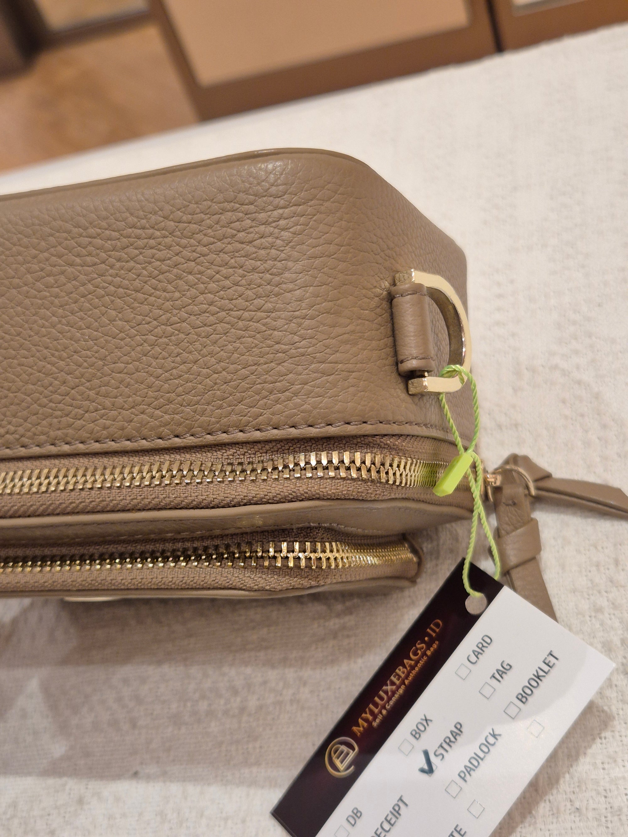 Aigner Zita Mini Camera Bag Taupe