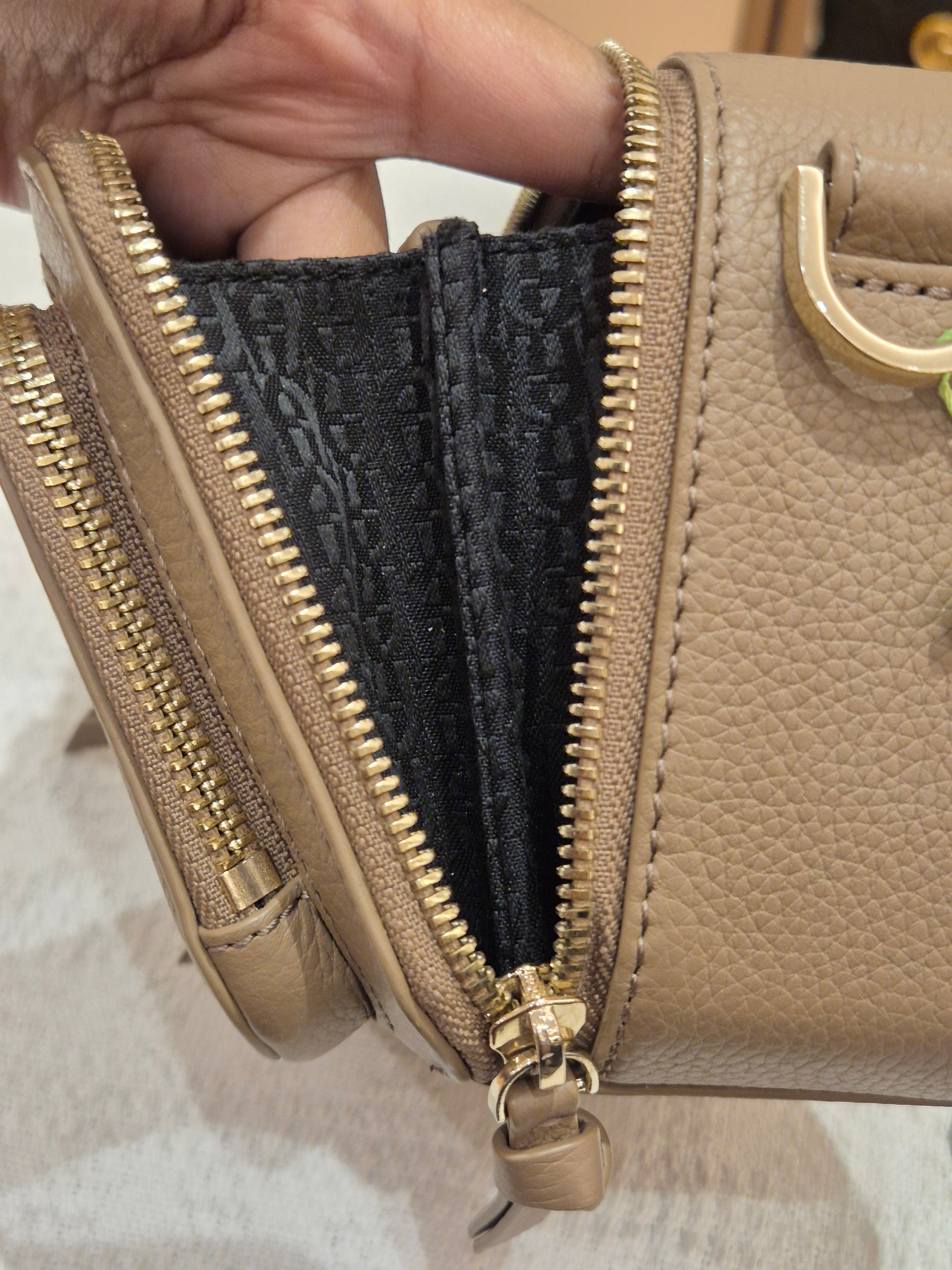 Aigner Zita Mini Camera Bag Taupe