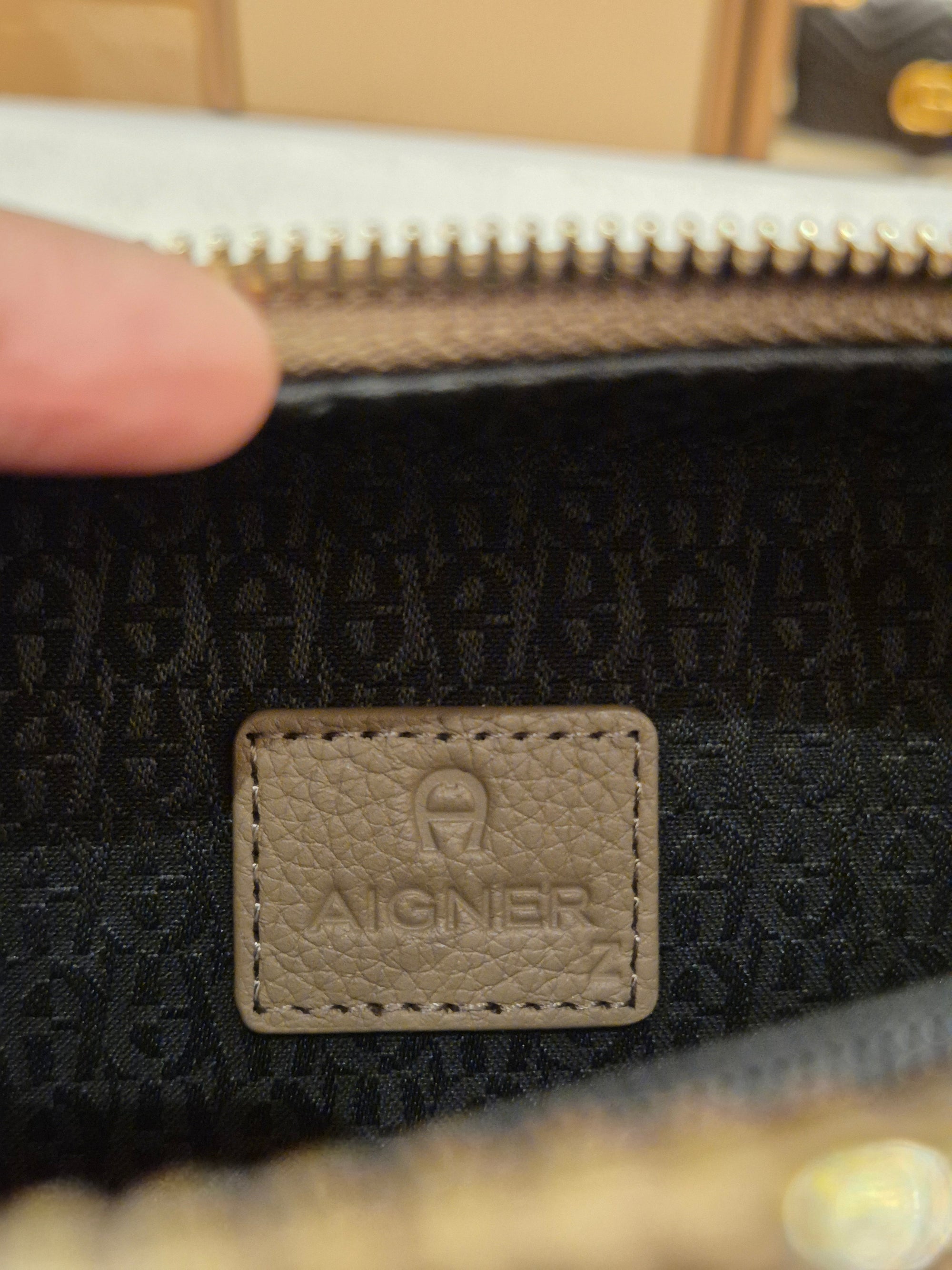 Aigner Zita Mini Camera Bag Taupe