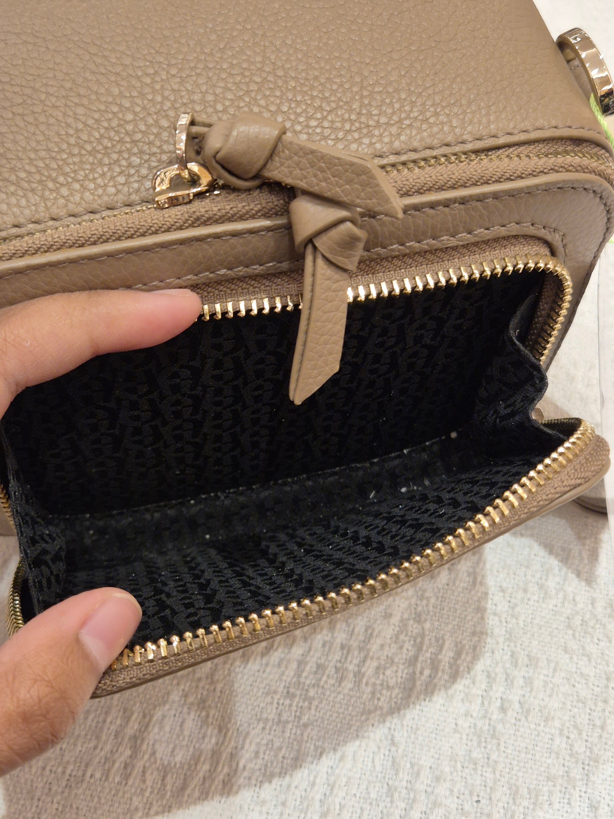 Aigner Zita Mini Camera Bag Taupe