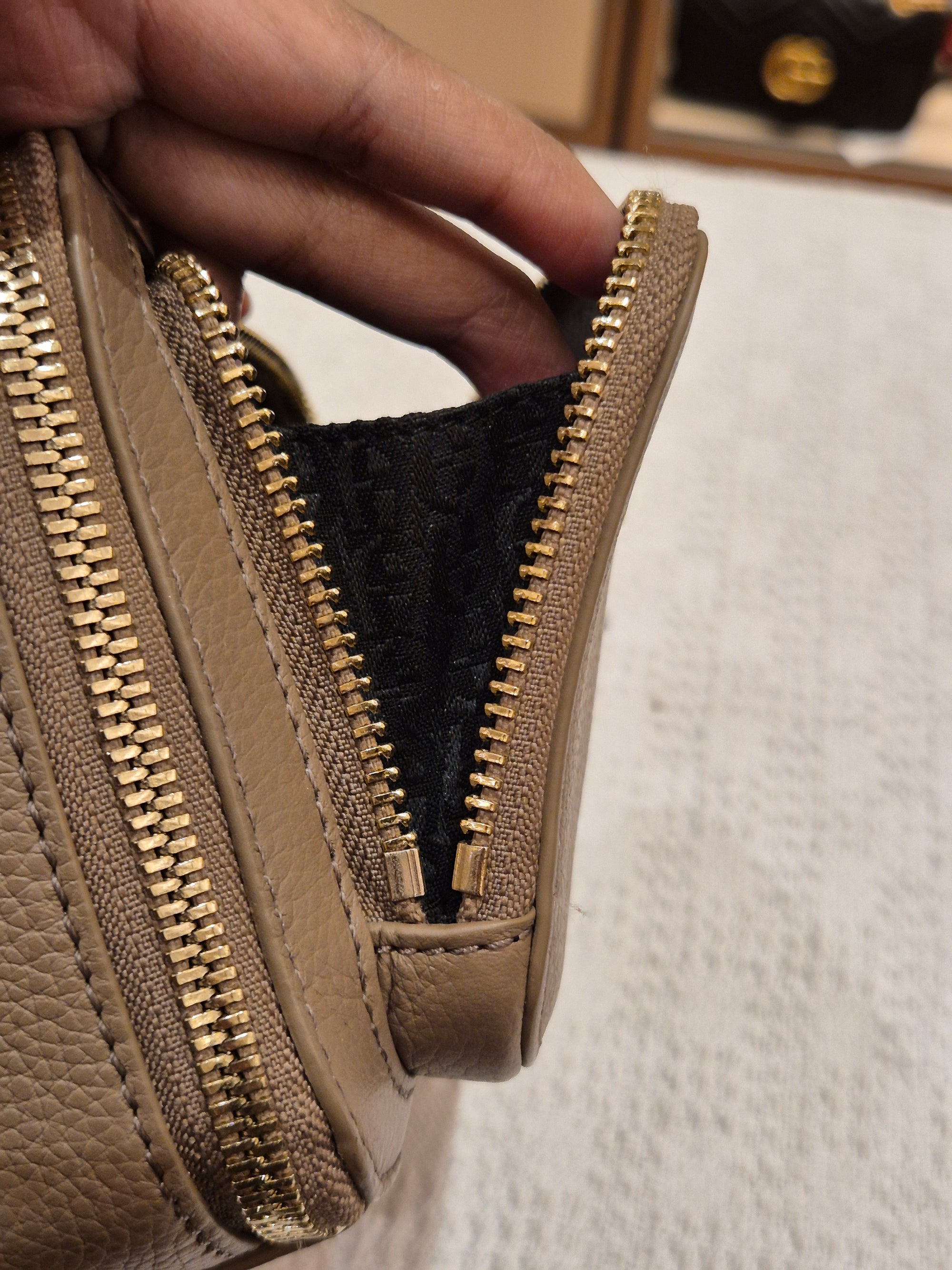Aigner Zita Mini Camera Bag Taupe