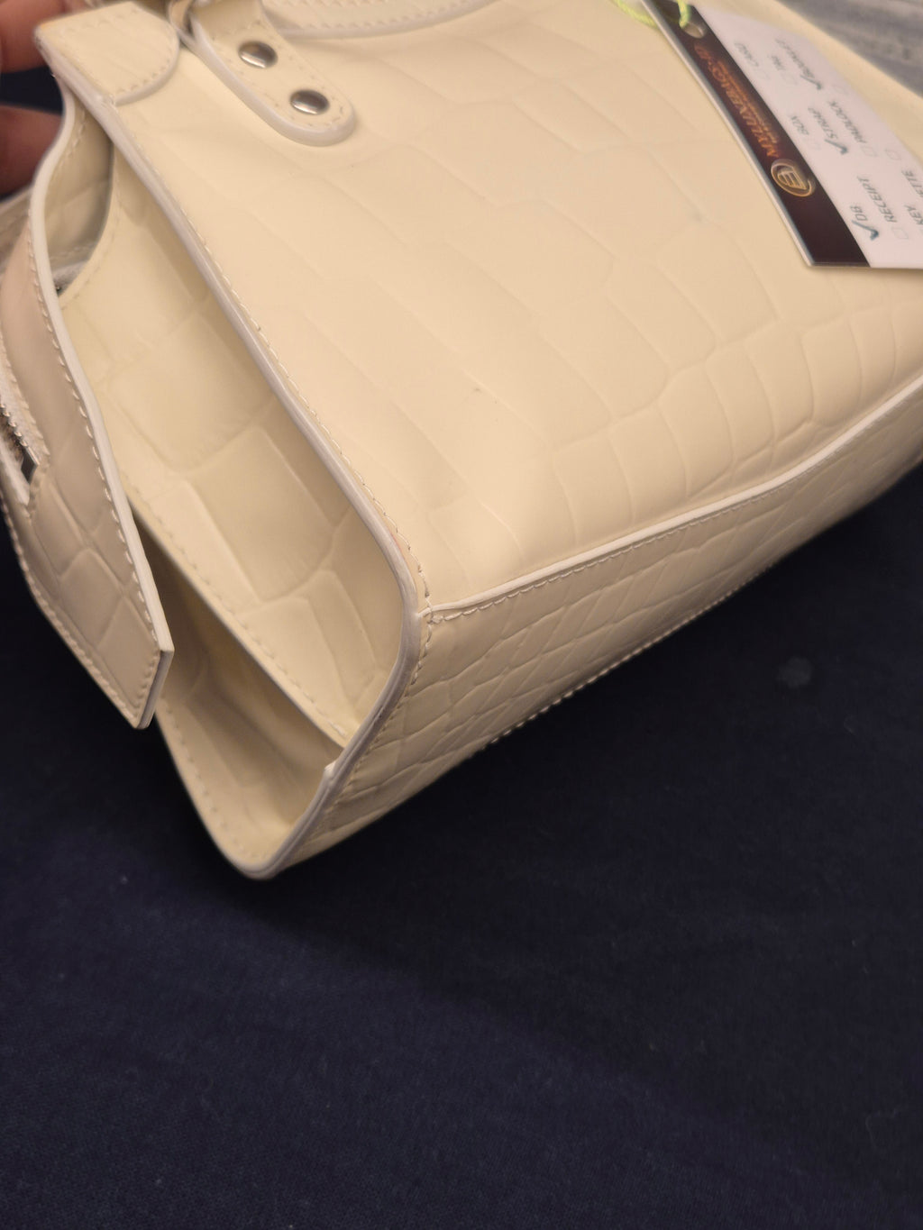 Balenciaga Neo Classic Mini Croco White