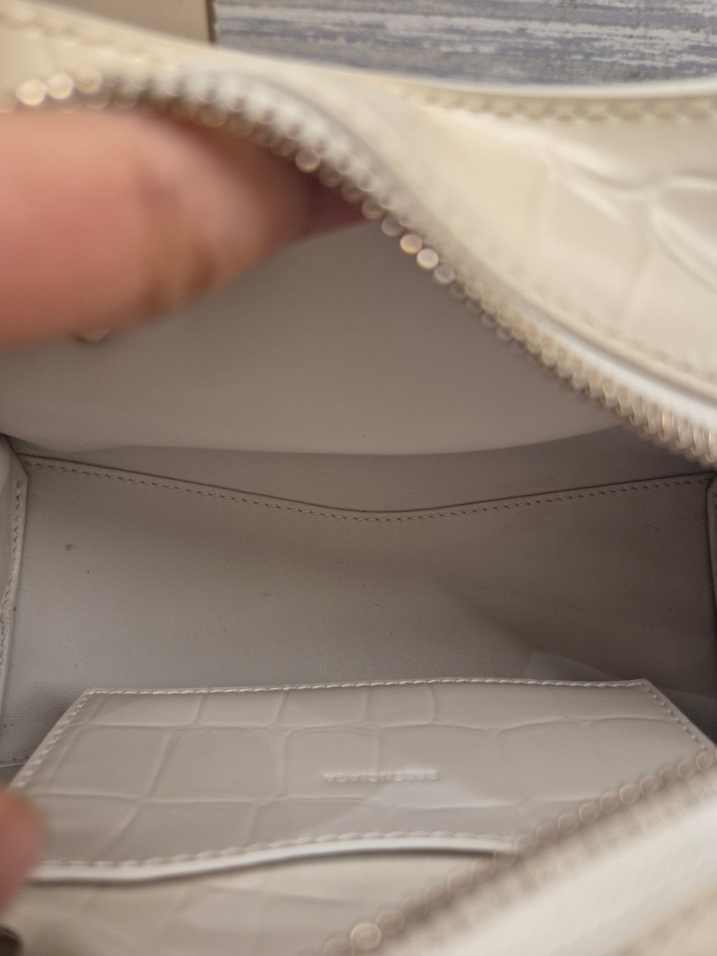 Balenciaga Neo Classic Mini Croco White
