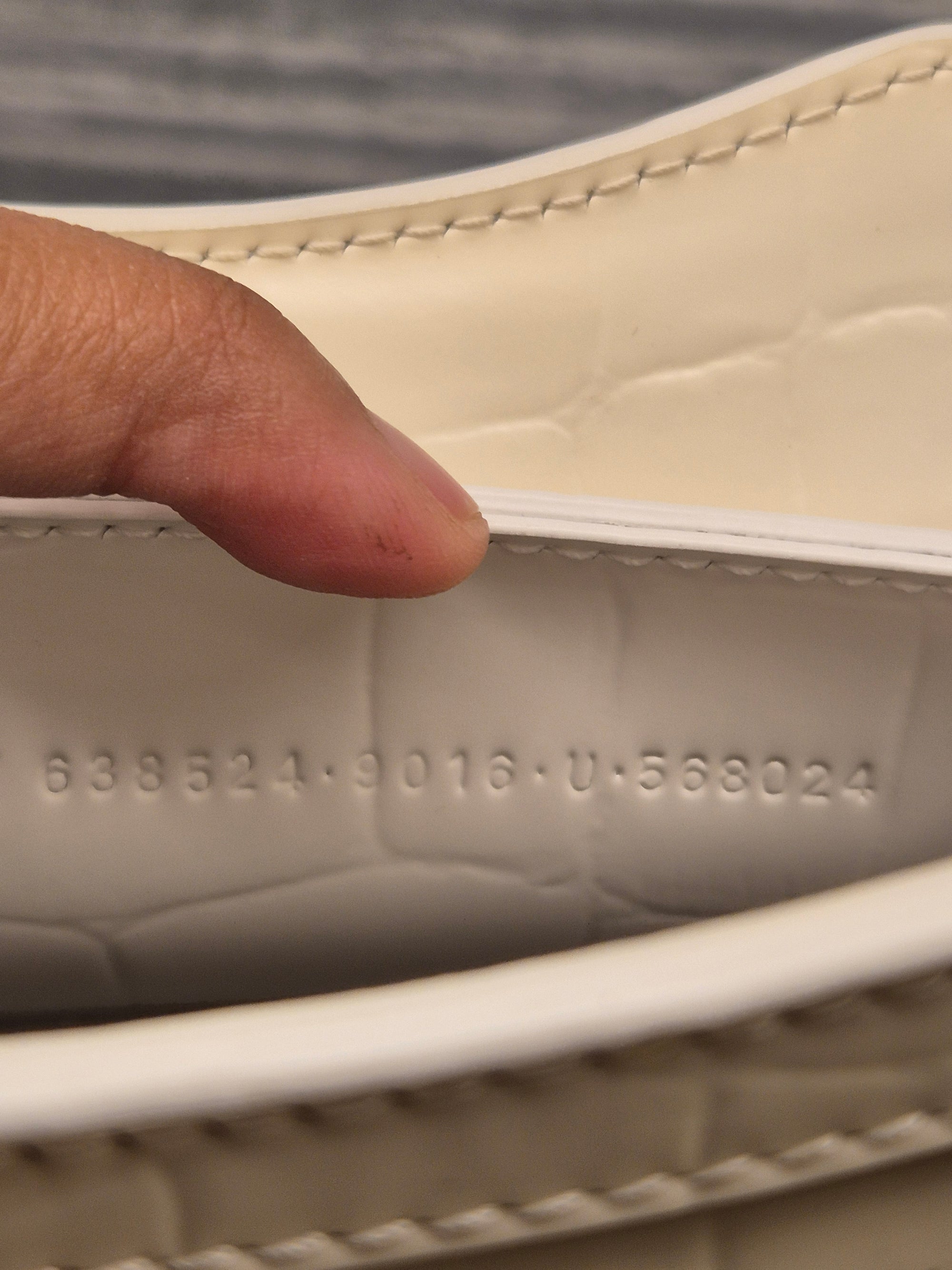 Balenciaga Neo Classic Mini Croco White