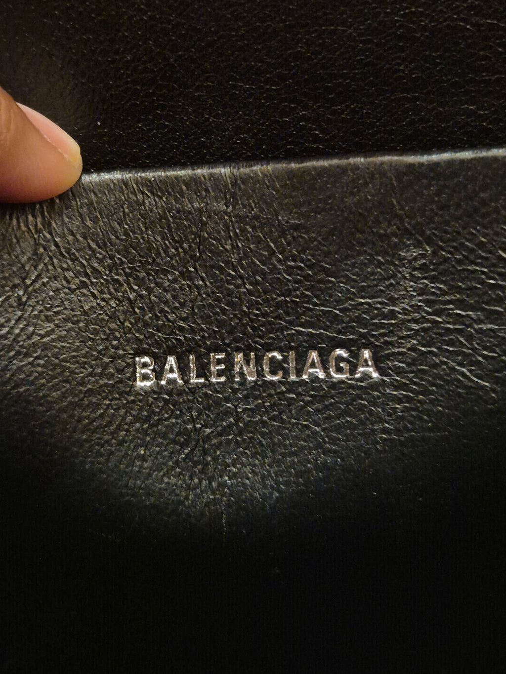 Balenciaga Clutch Text Logo