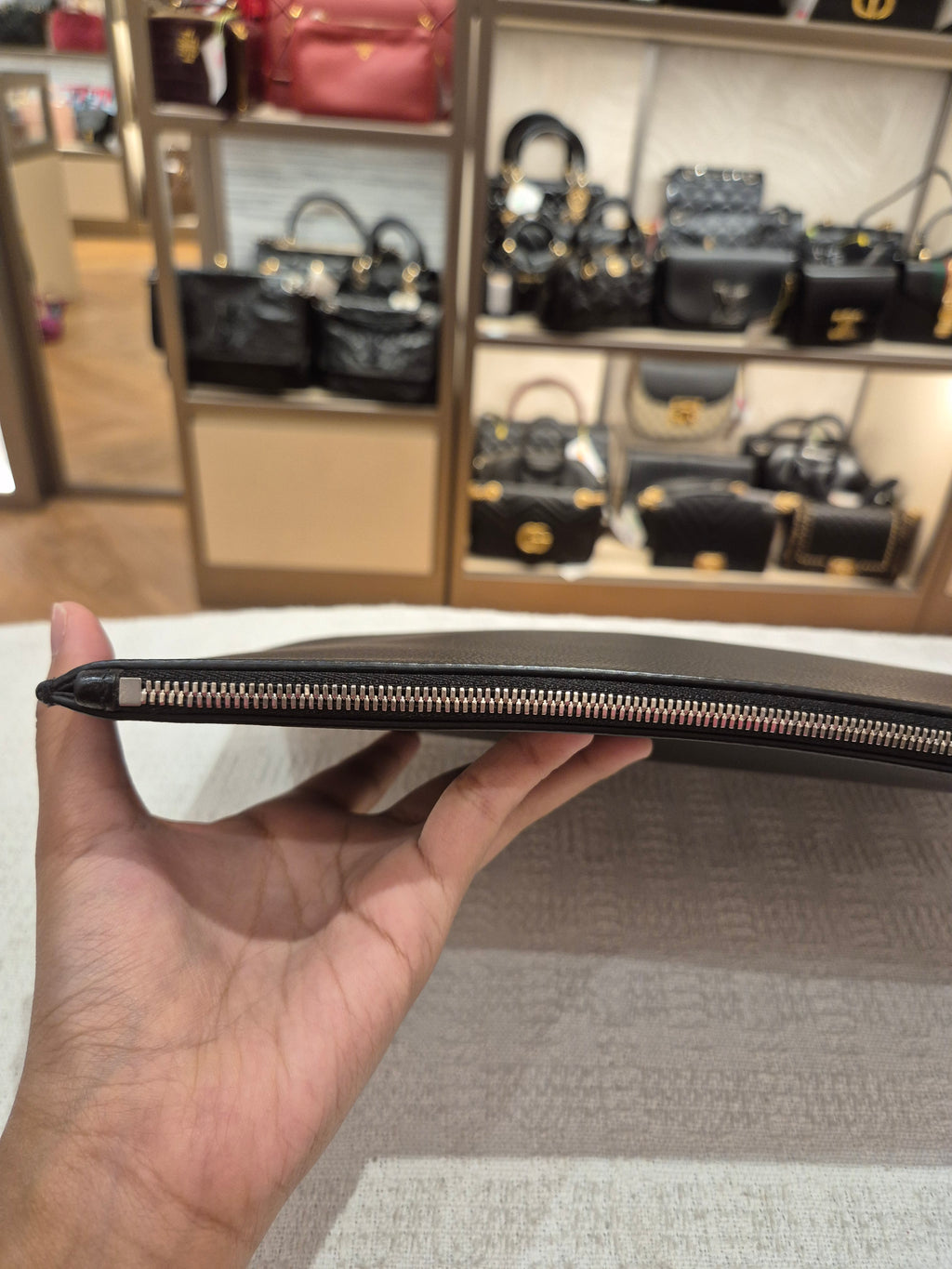 Balenciaga Clutch Text Logo