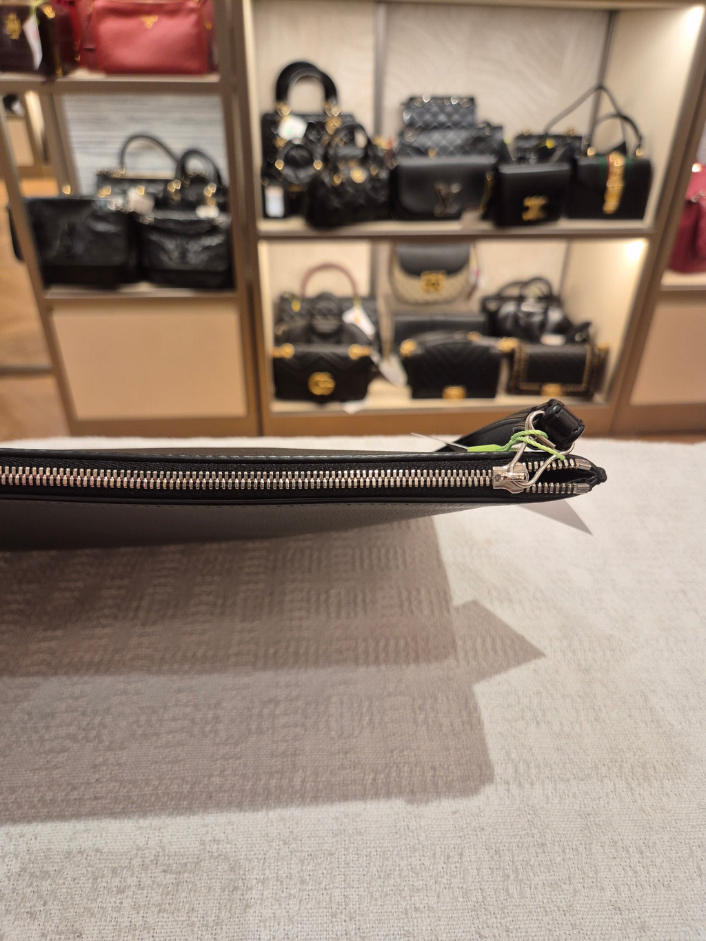 Balenciaga Clutch Text Logo