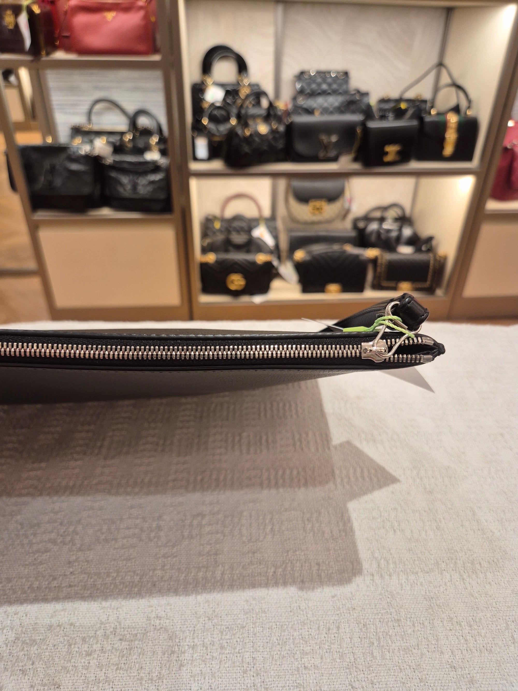 Balenciaga Clutch Text Logo