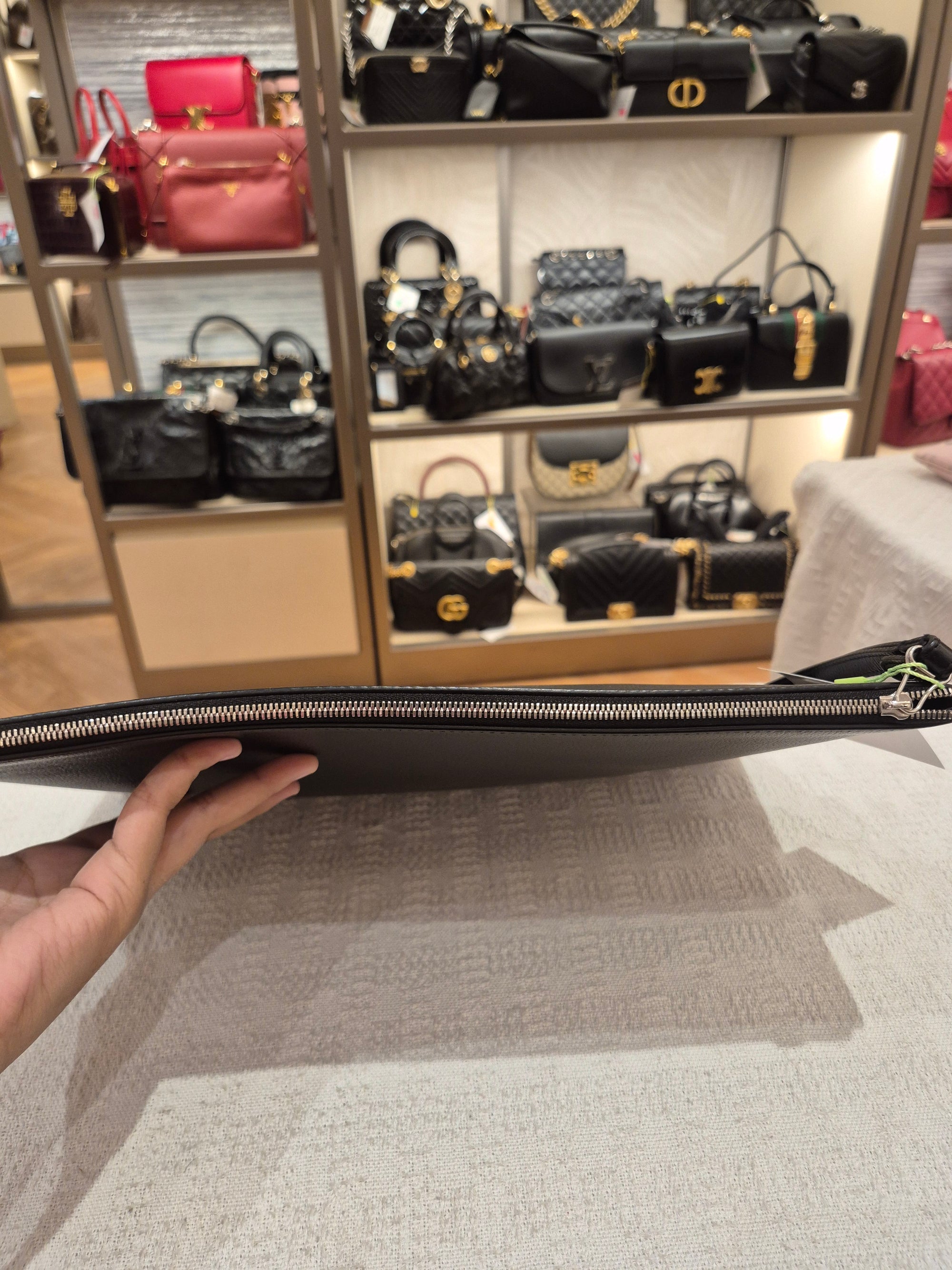 Balenciaga Clutch Text Logo