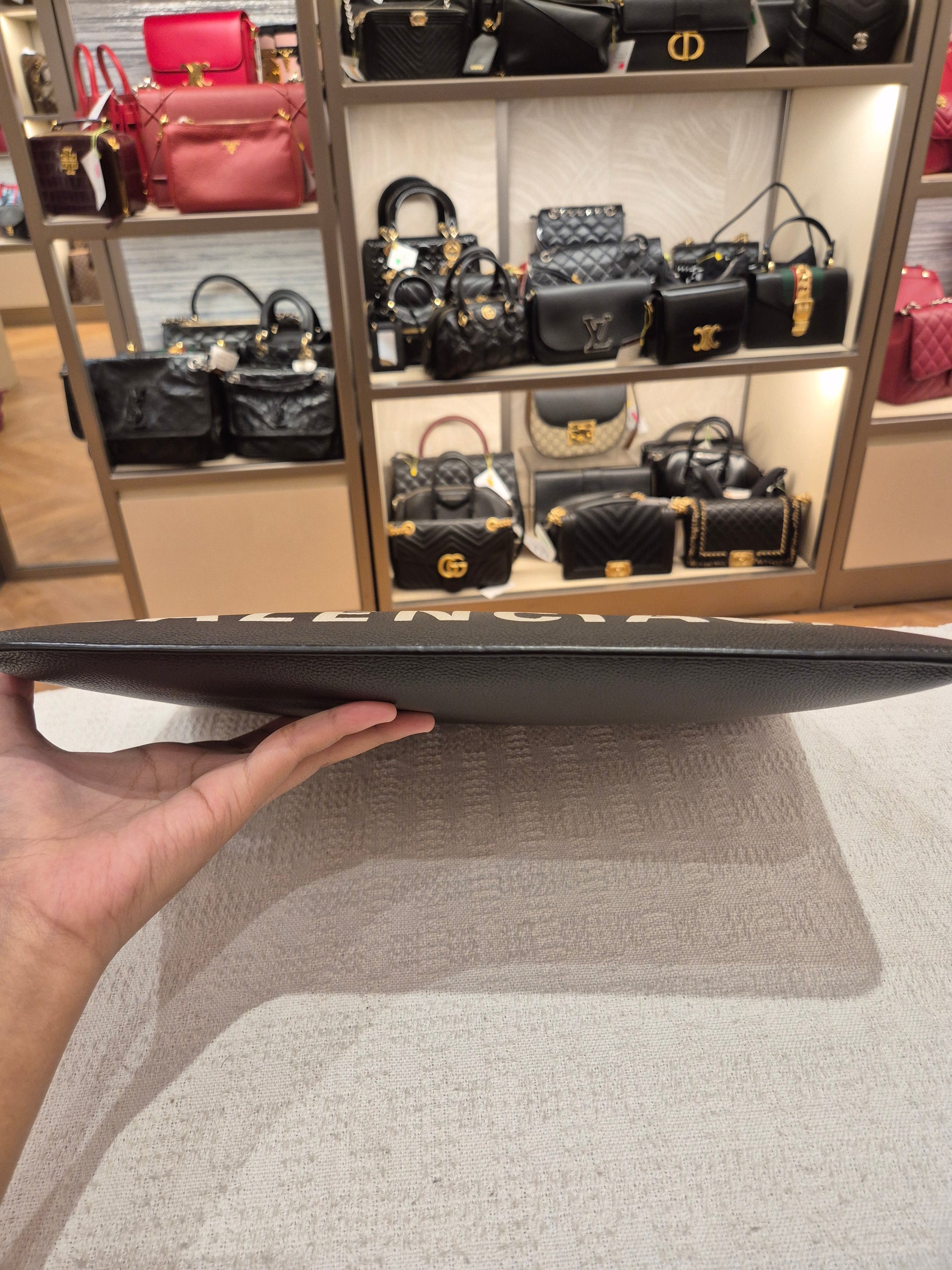 Balenciaga Clutch Text Logo