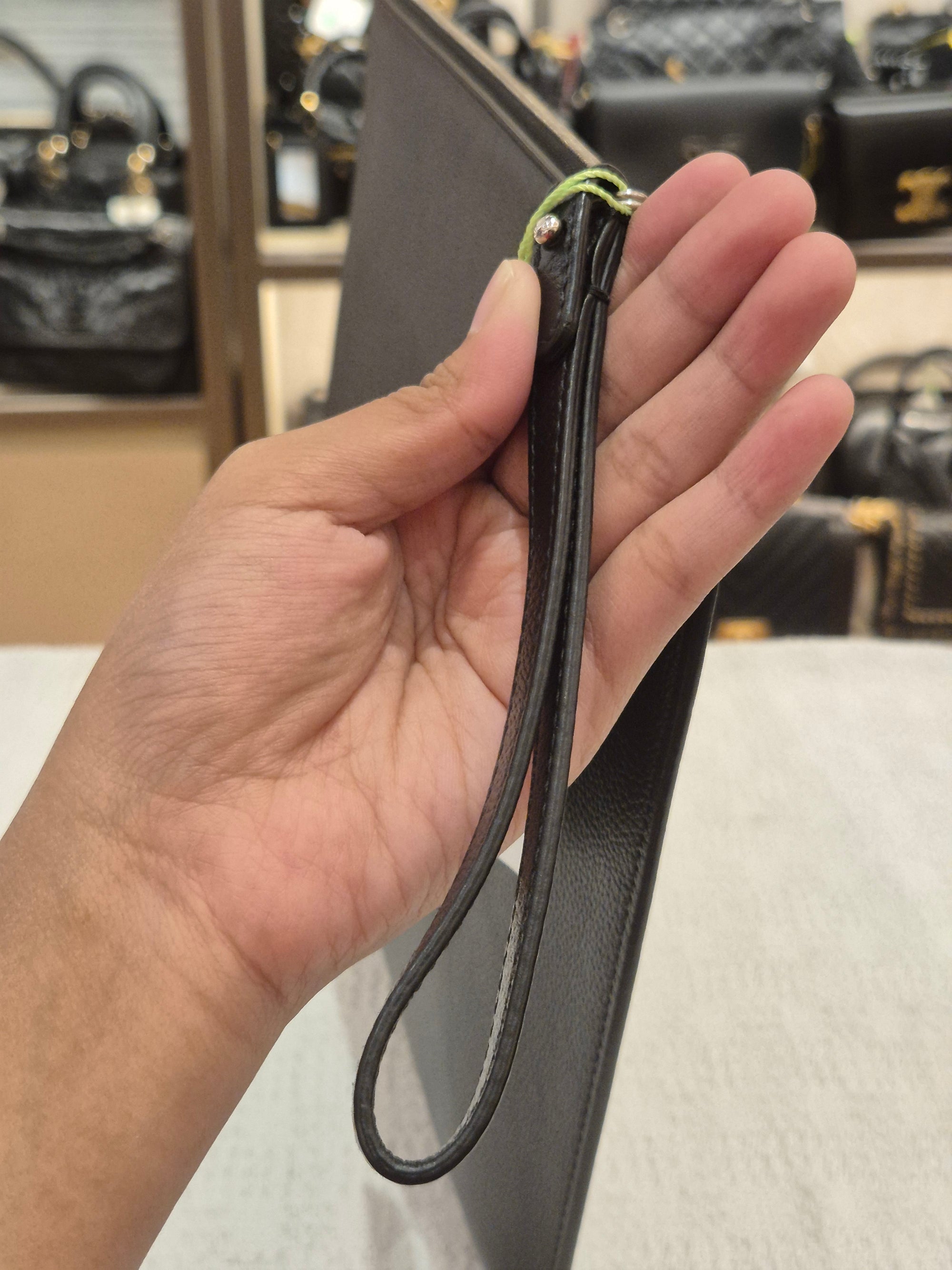 Balenciaga Clutch Text Logo