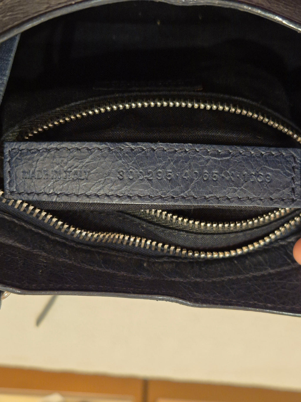 Balenciaga Mini Classic City Navy SHW