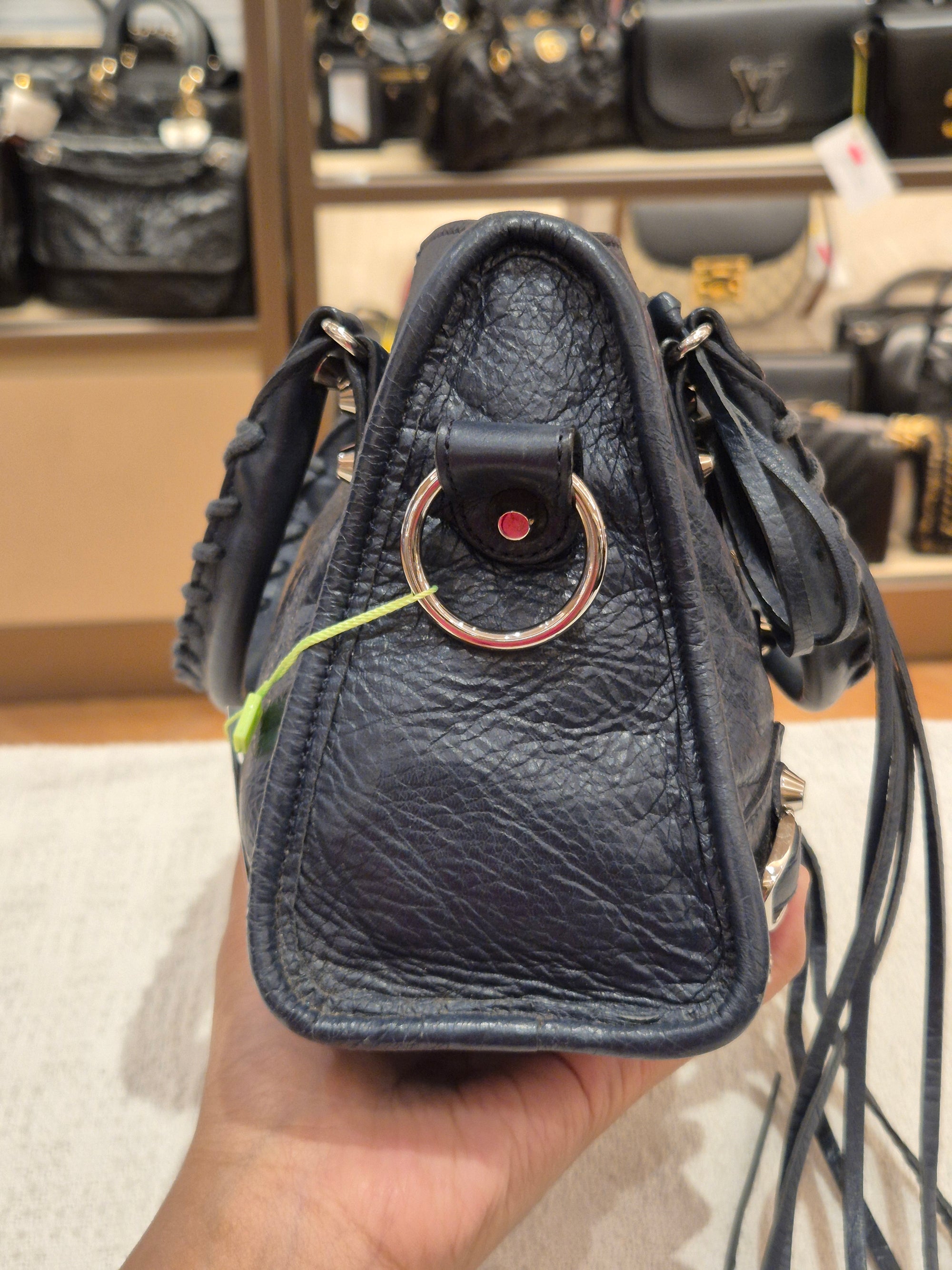 Balenciaga Mini Classic City Navy SHW