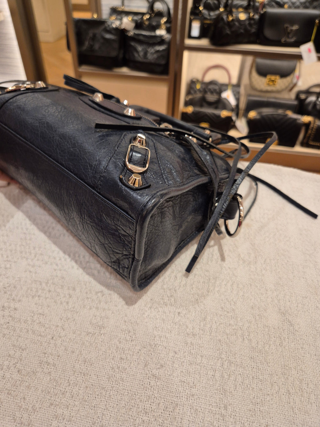 Balenciaga Mini Classic City Navy SHW