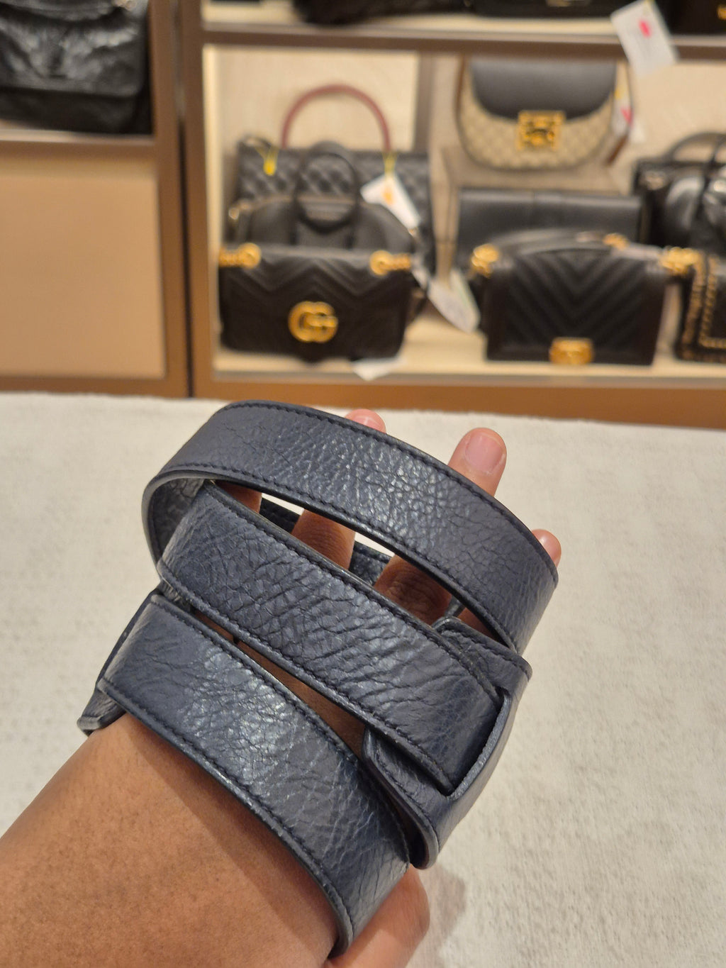 Balenciaga Mini Classic City Navy SHW