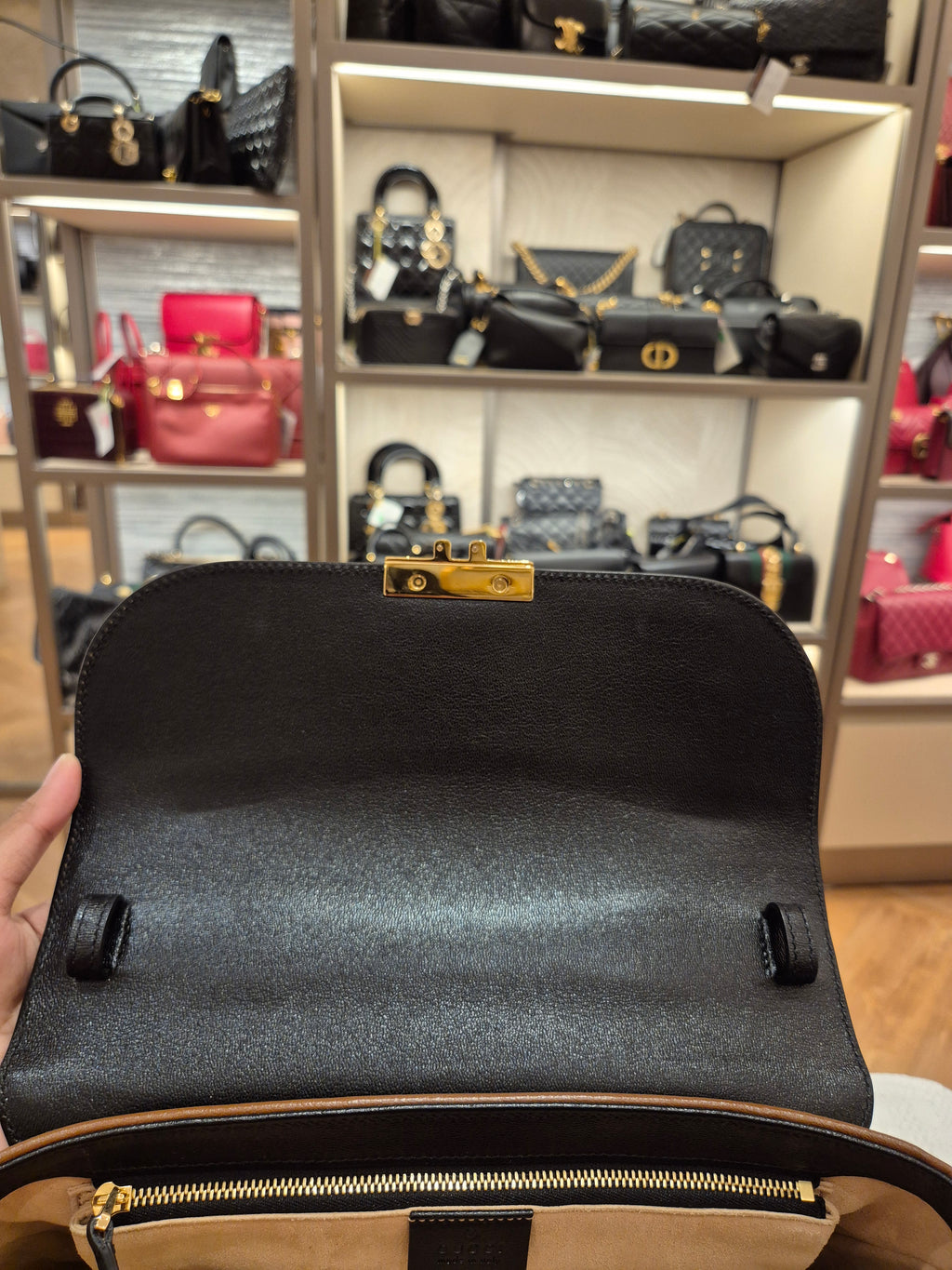 Gucci Padlock Supreme Top handle Monogram