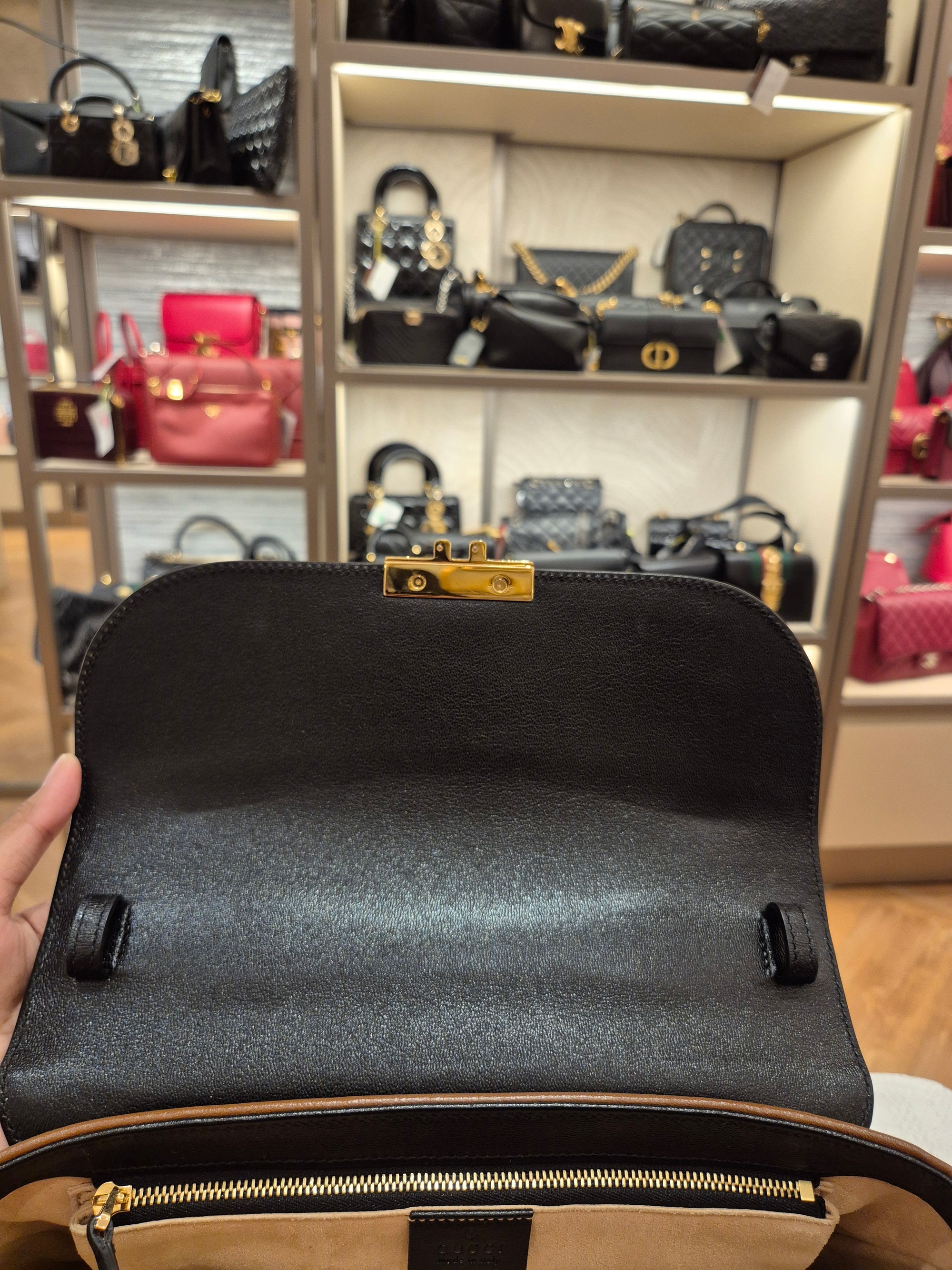 Gucci Padlock Supreme Top handle Monogram