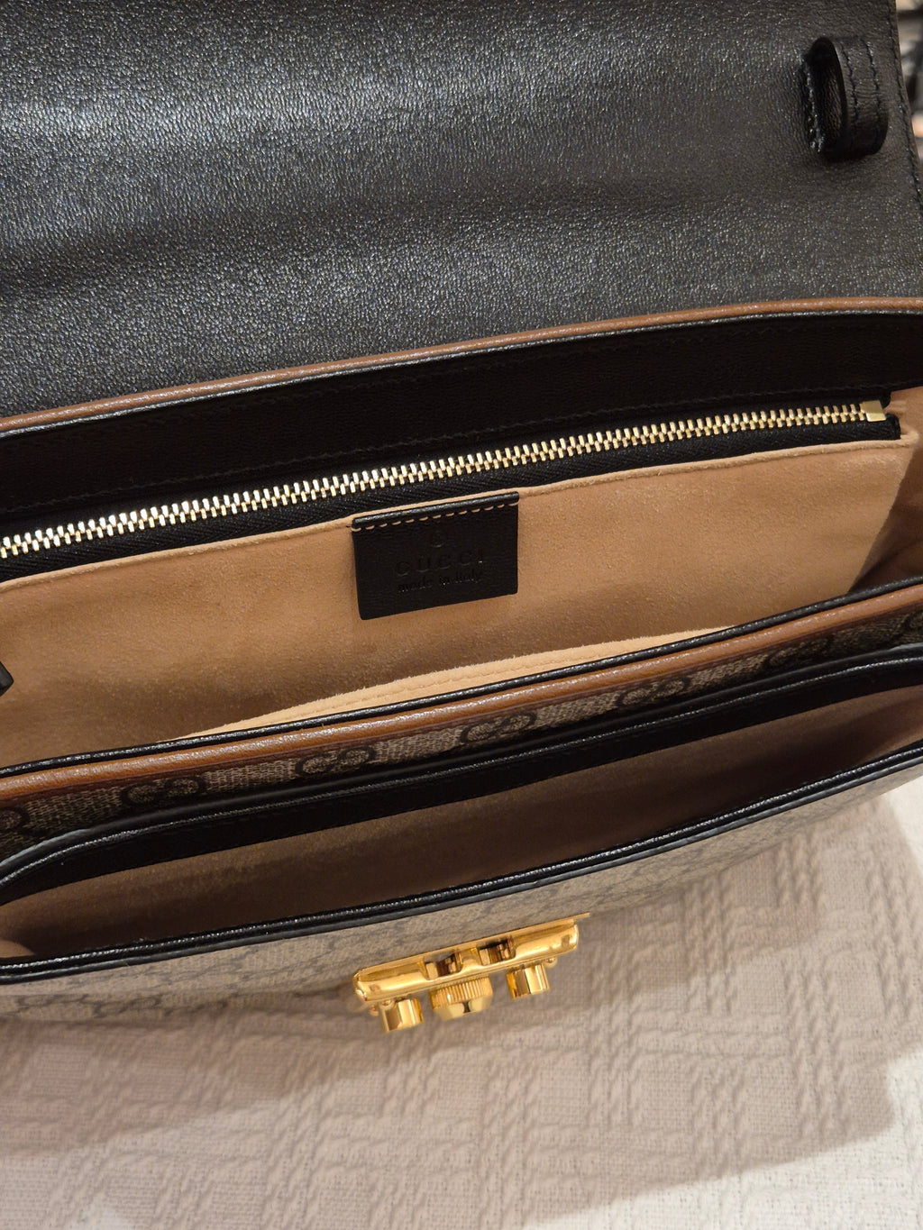 Gucci Padlock Supreme Top handle Monogram