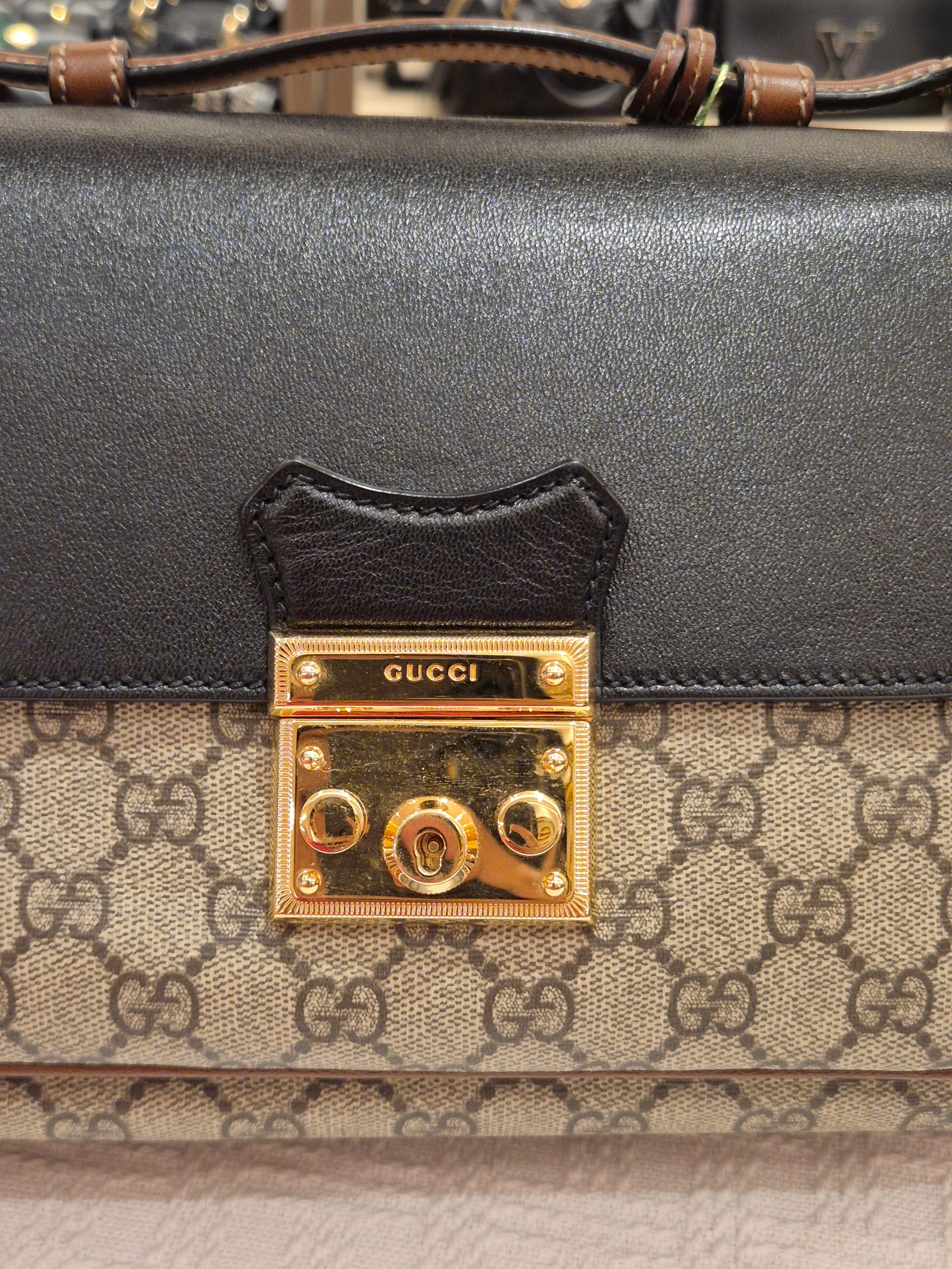 Gucci Padlock Supreme Top handle Monogram