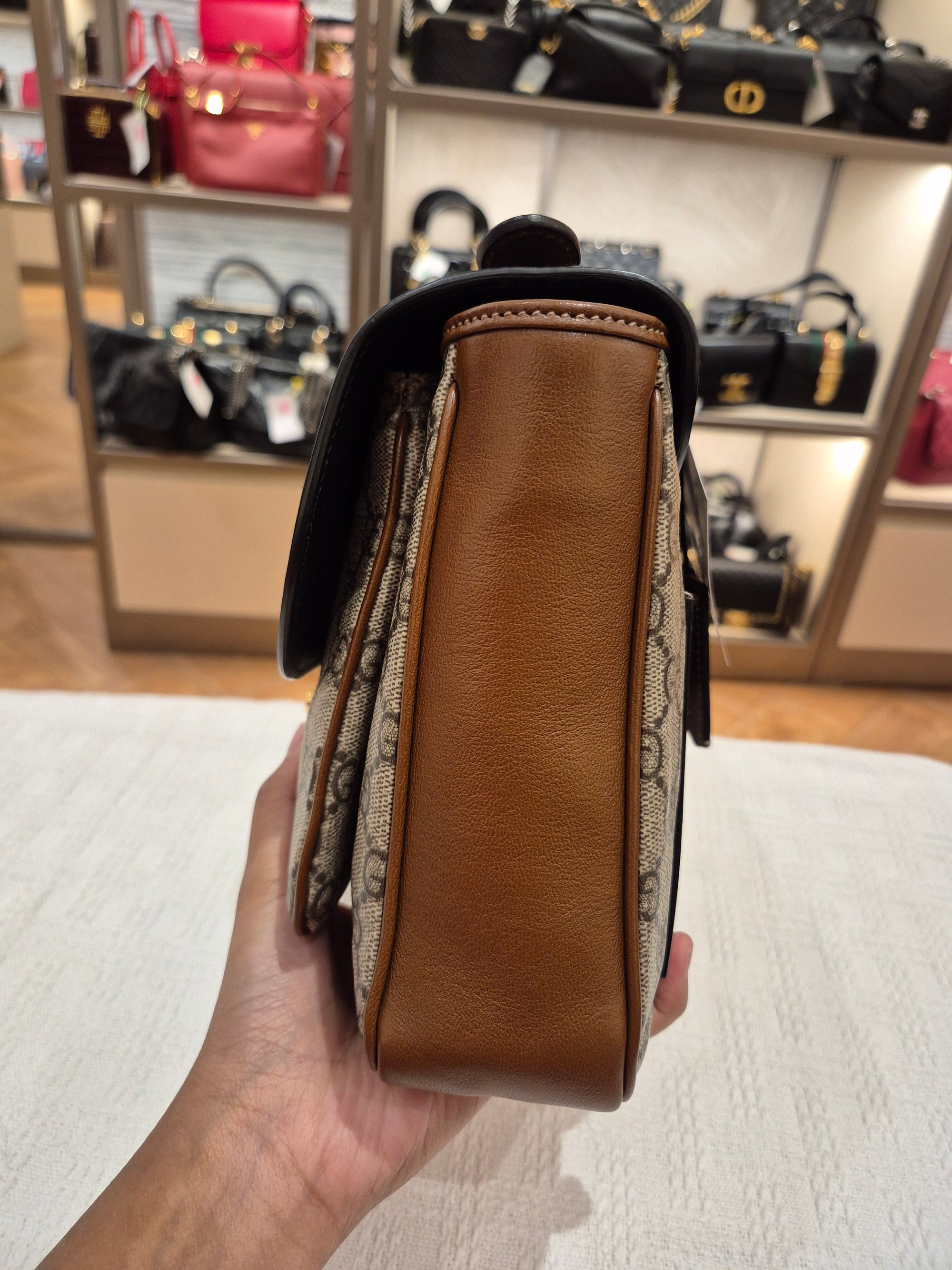 Gucci Padlock Supreme Top handle Monogram