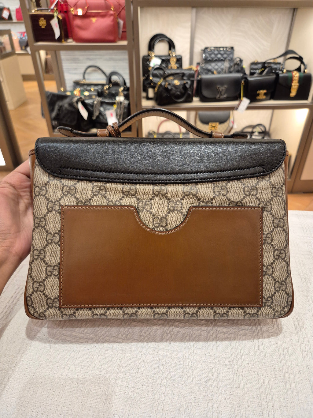 Gucci Padlock Supreme Top handle Monogram