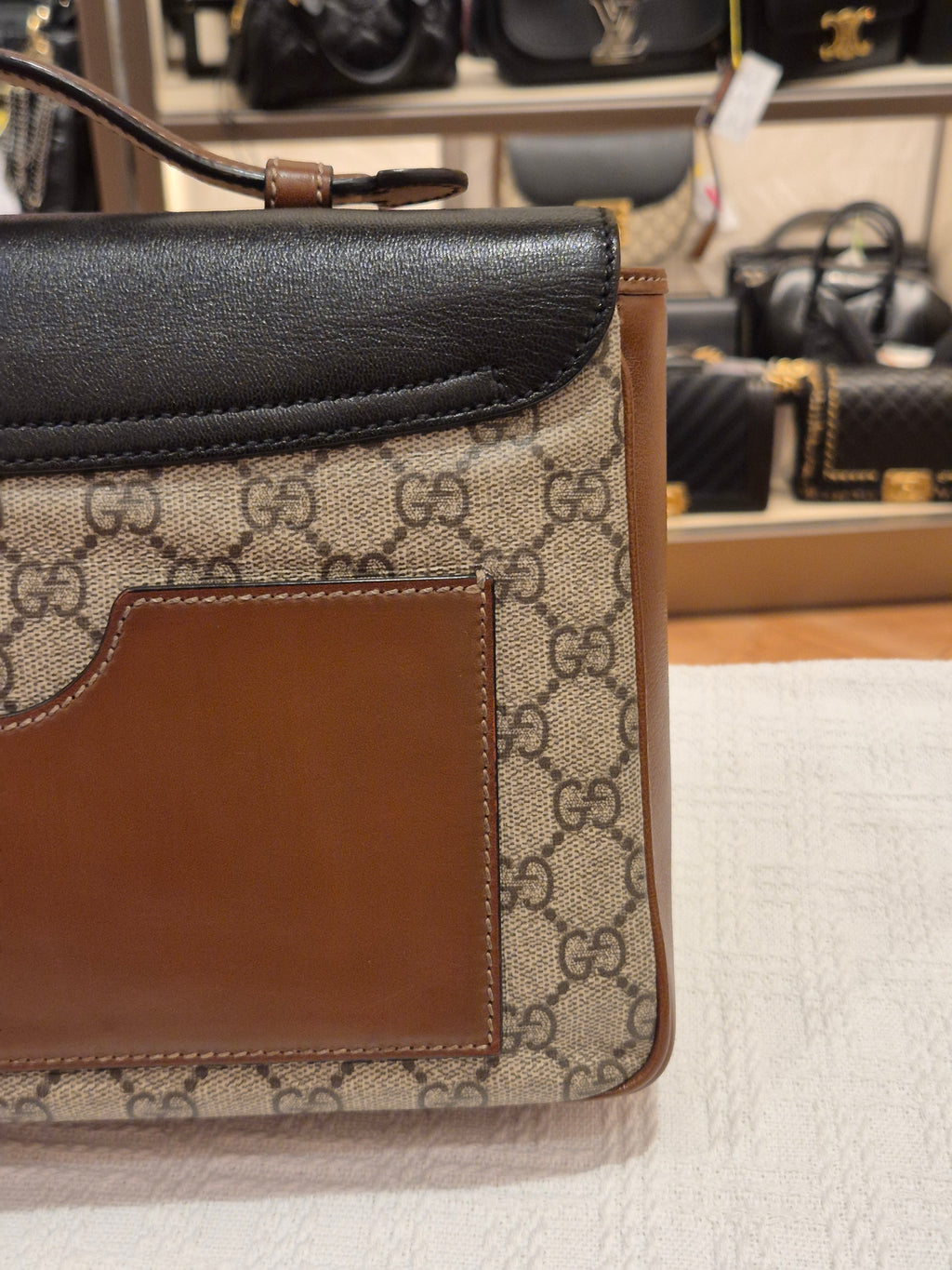 Gucci Padlock Supreme Top handle Monogram
