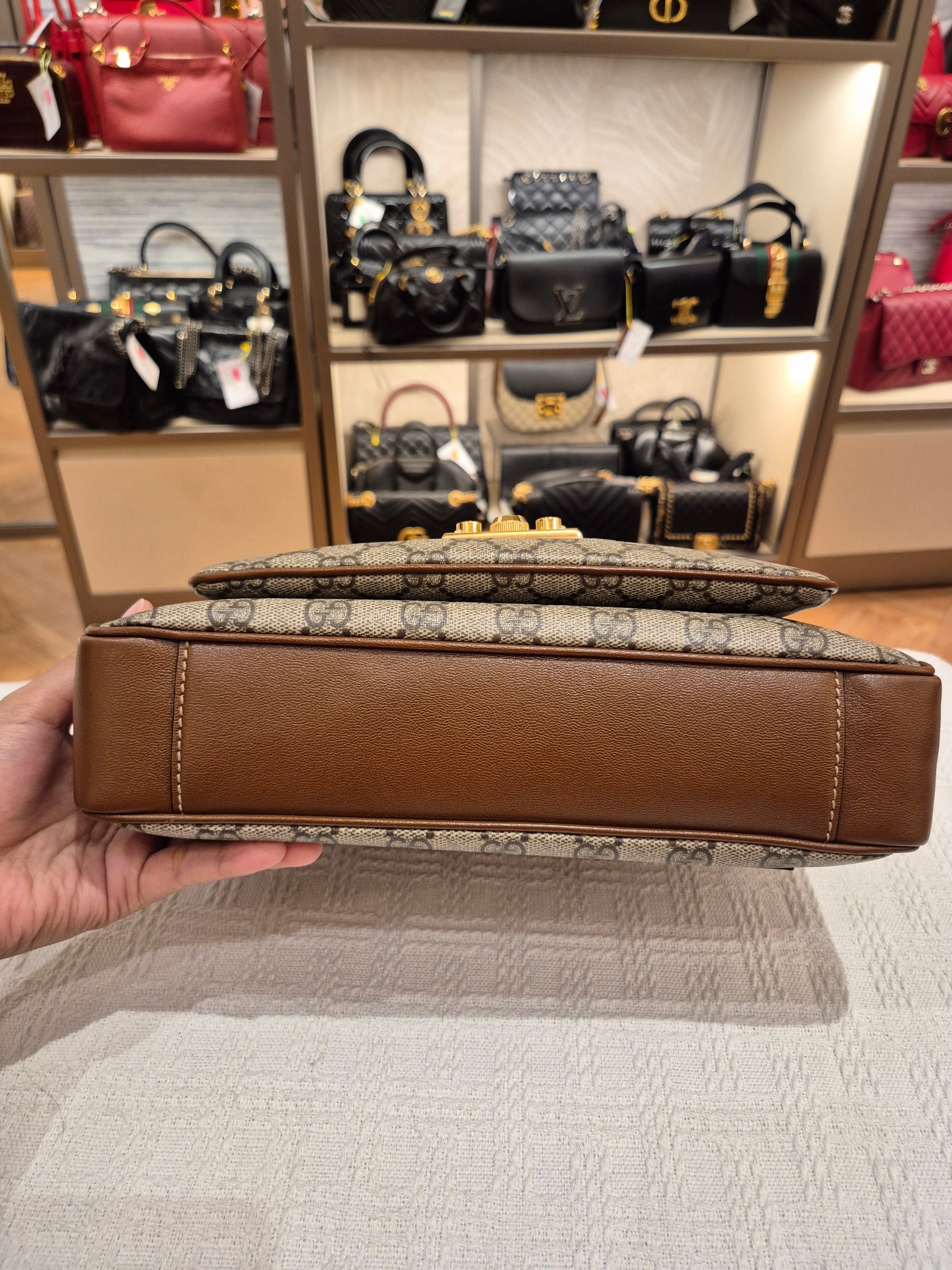 Gucci Padlock Supreme Top handle Monogram