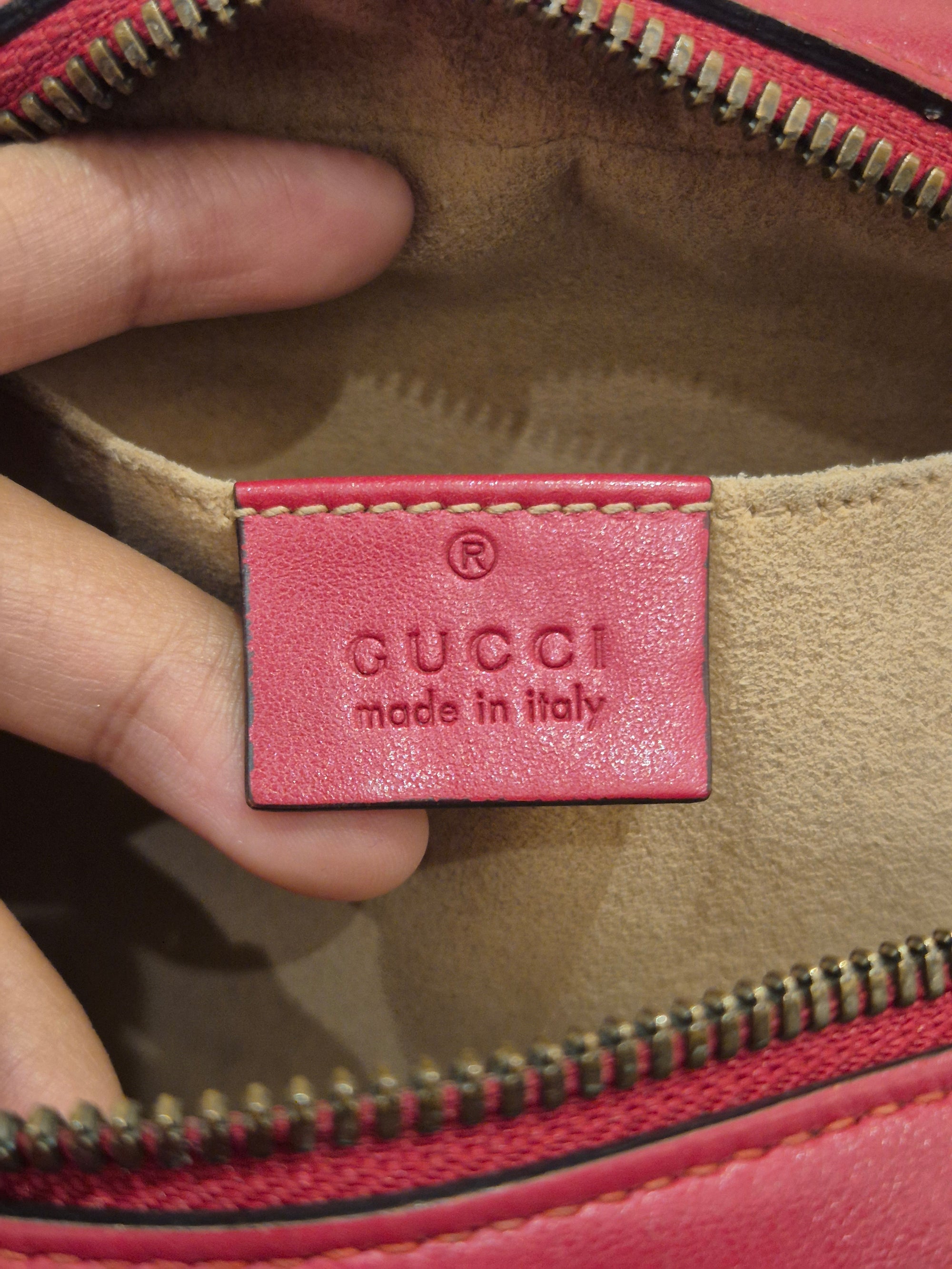 Gucci Marmont Camera Bag Red