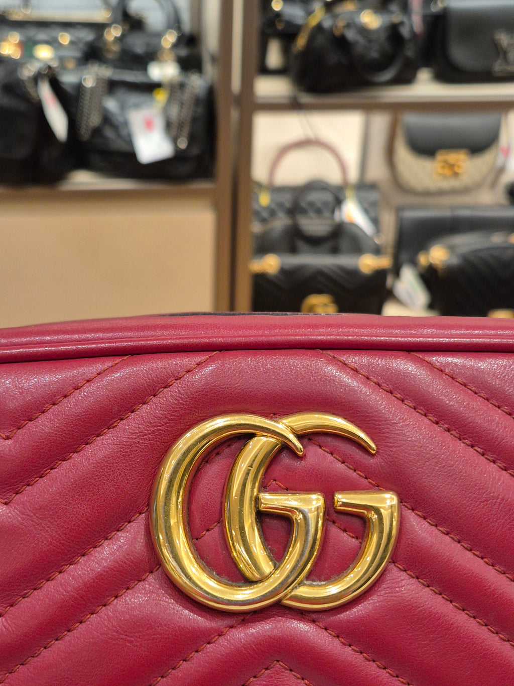 Gucci Marmont Camera Bag Red