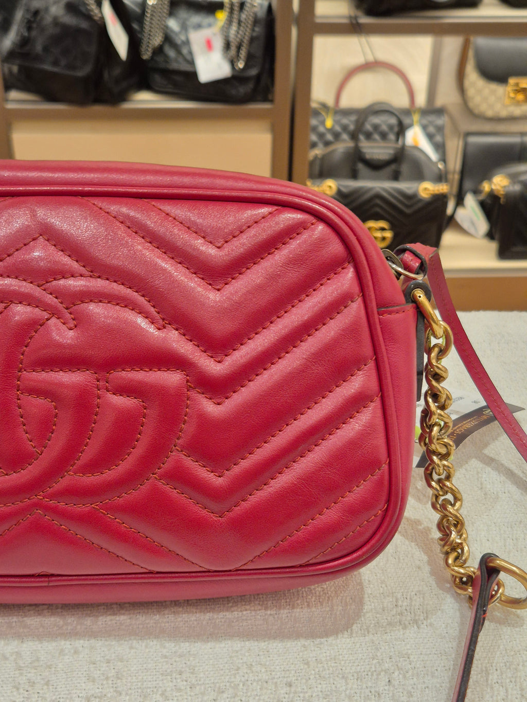 Gucci Marmont Camera Bag Red