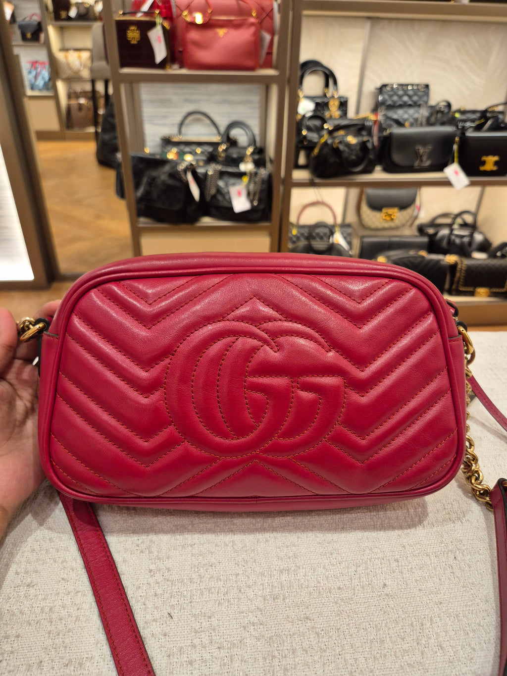 Gucci Marmont Camera Bag Red