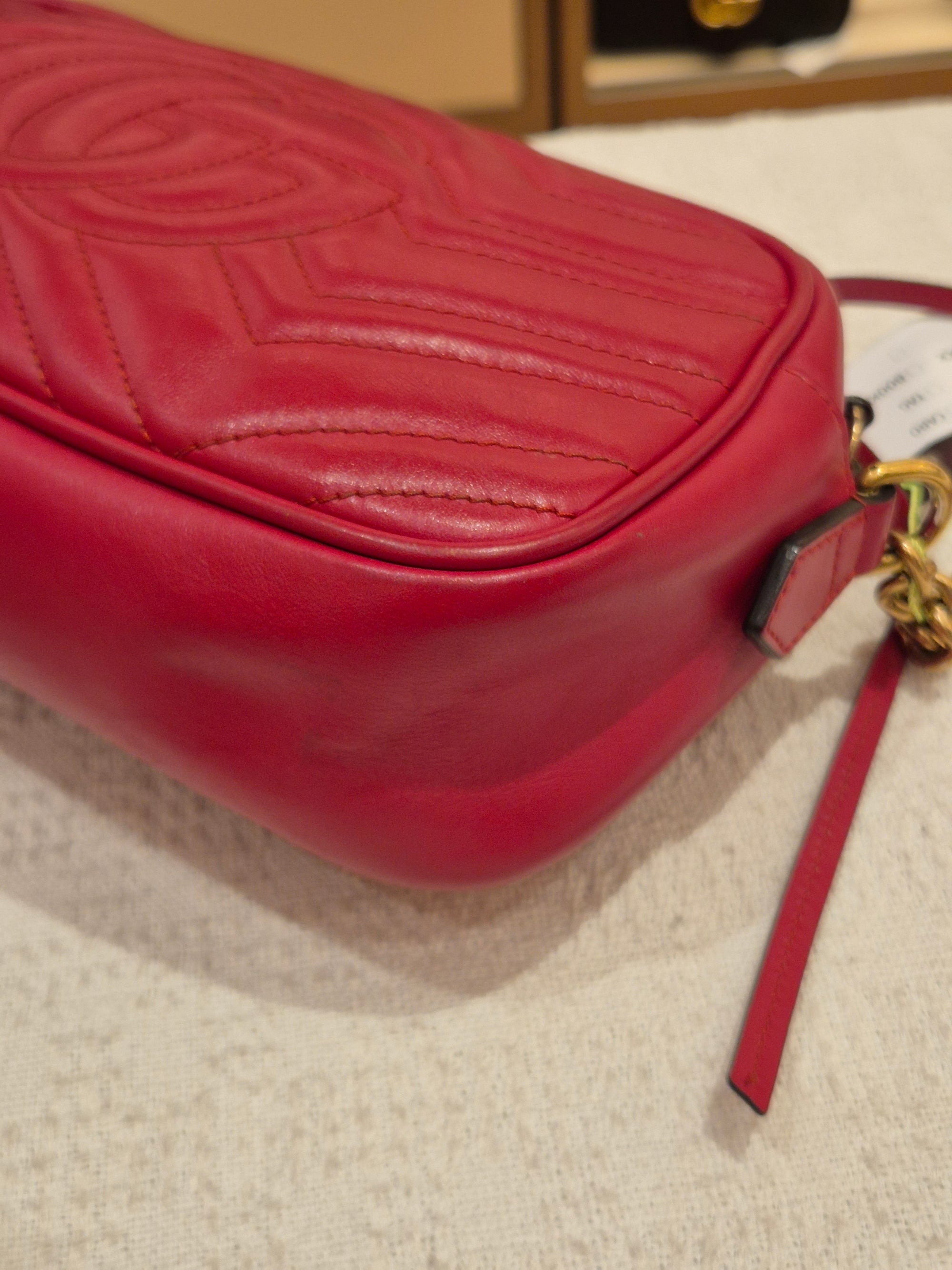 Gucci Marmont Camera Bag Red