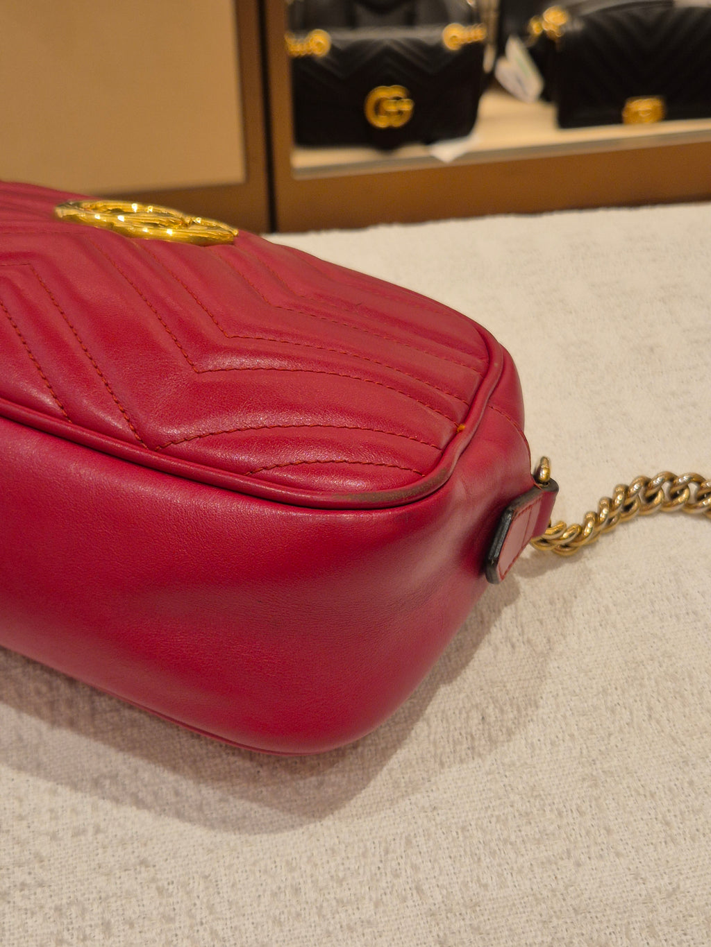 Gucci Marmont Camera Bag Red