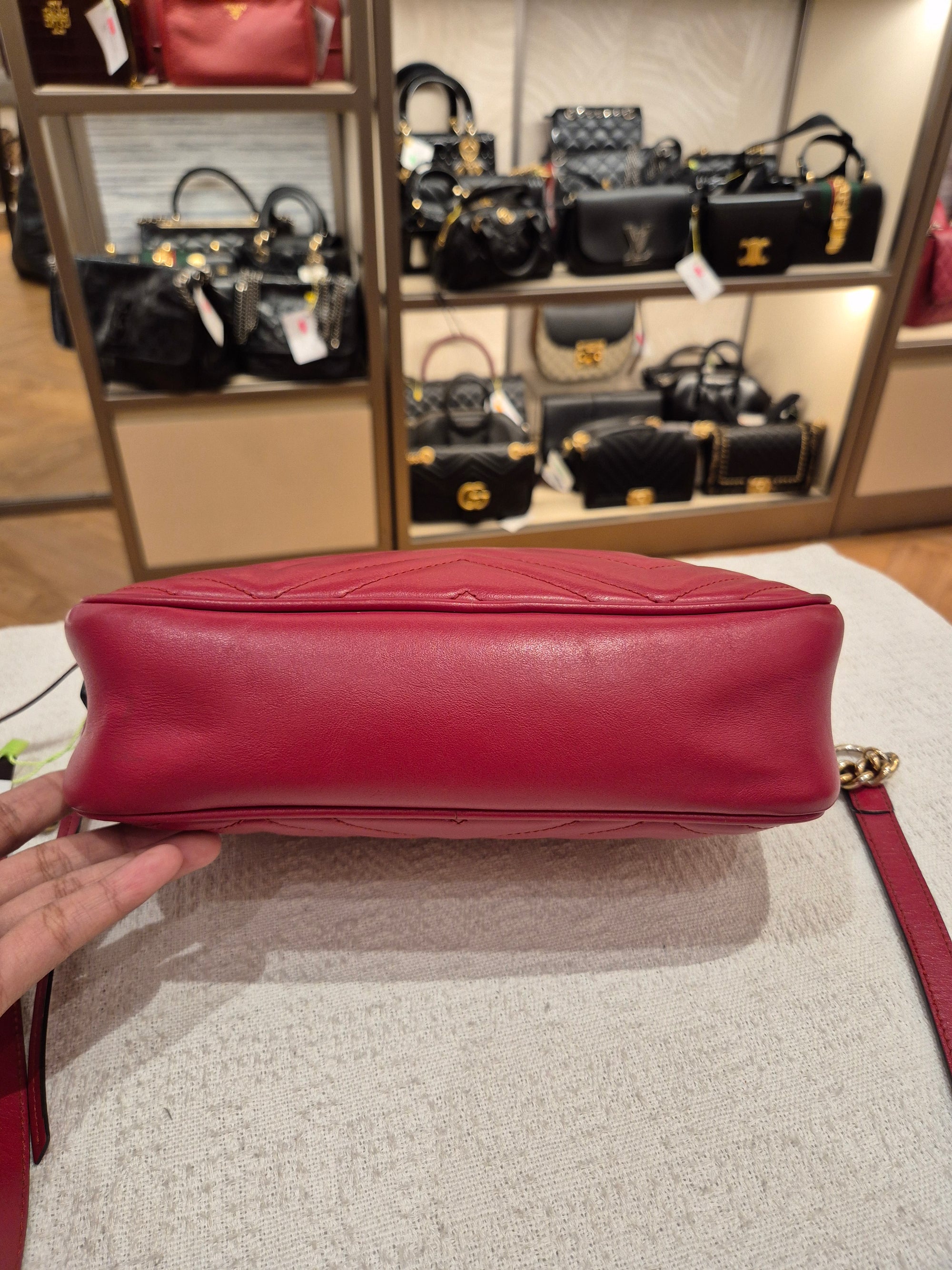Gucci Marmont Camera Bag Red