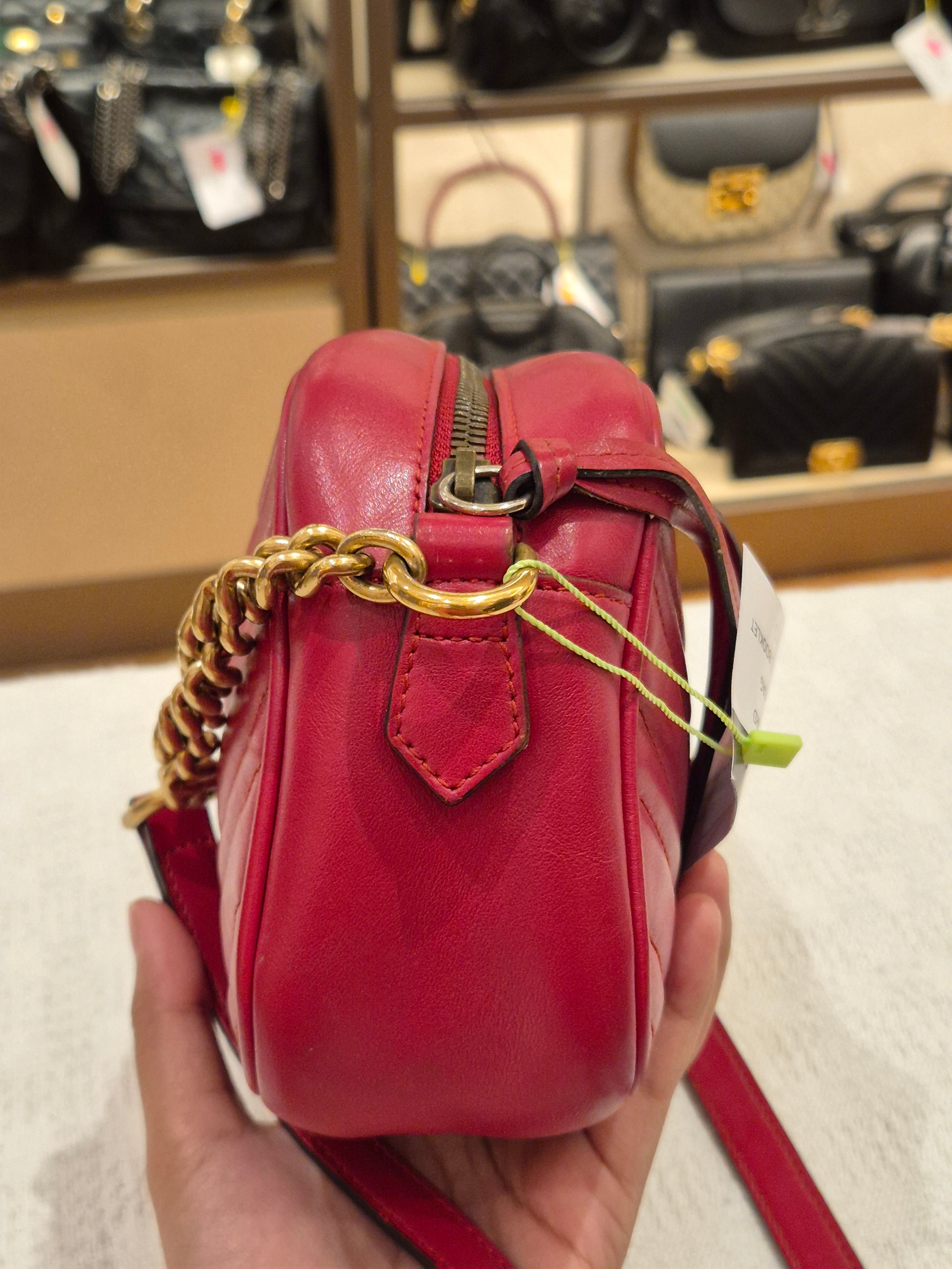 Gucci Marmont Camera Bag Red