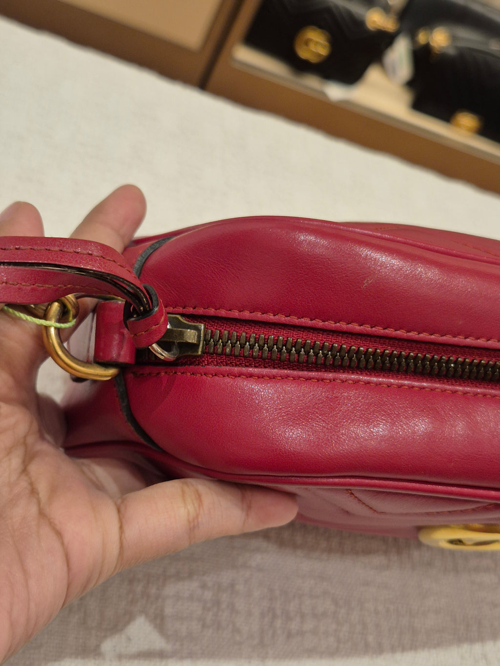 Gucci Marmont Camera Bag Red
