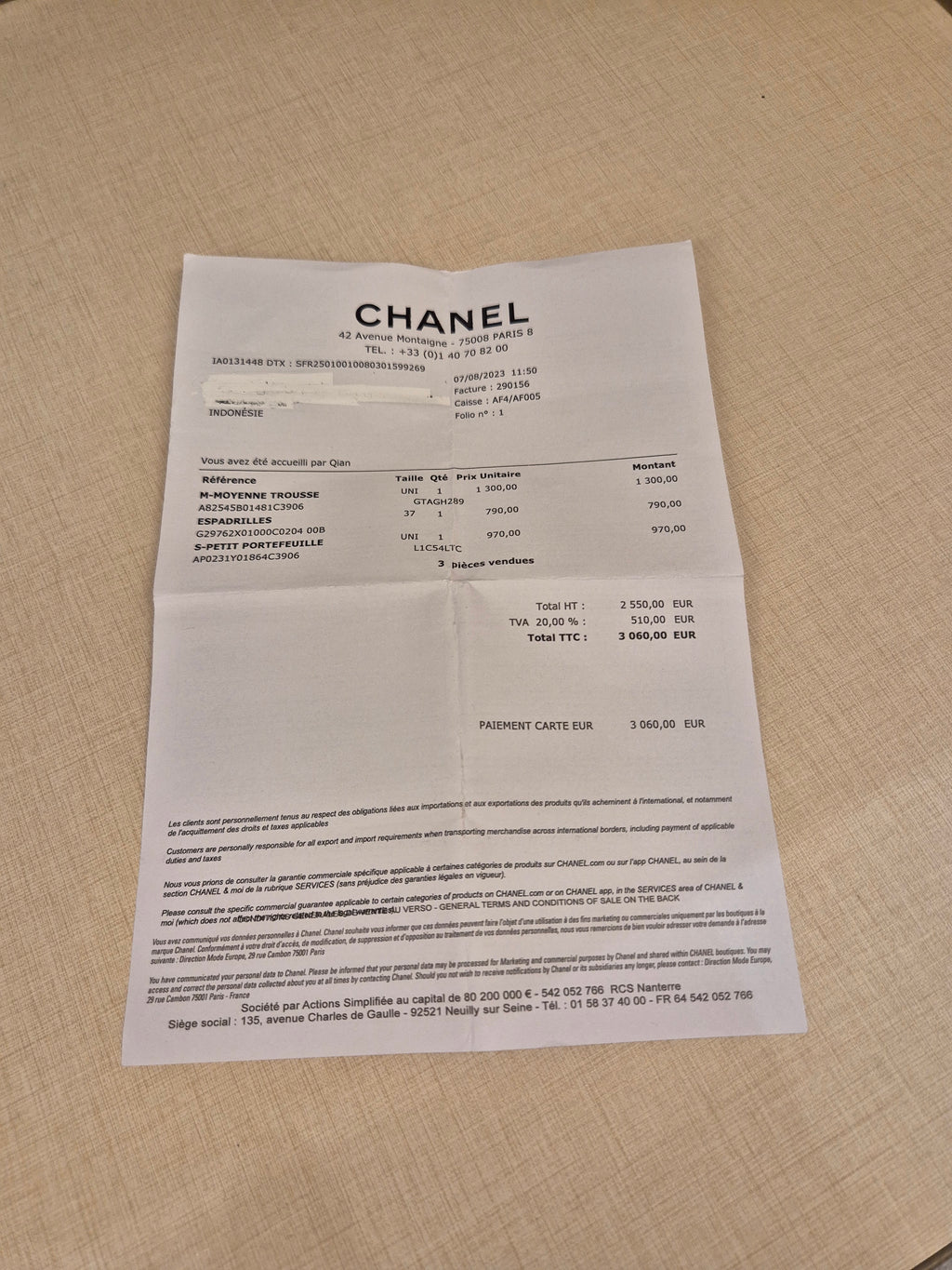 Chanel O-Case Pouch Medium Caviar Black