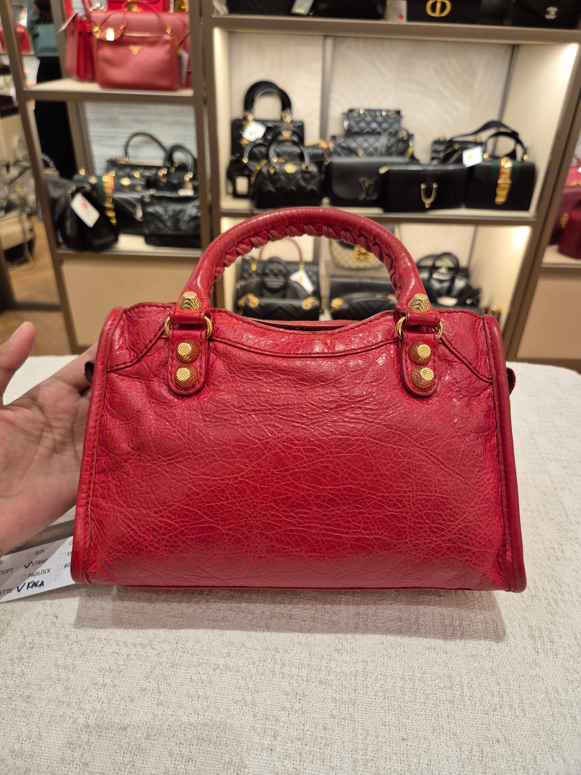Balenciaga Mini City Giant Red