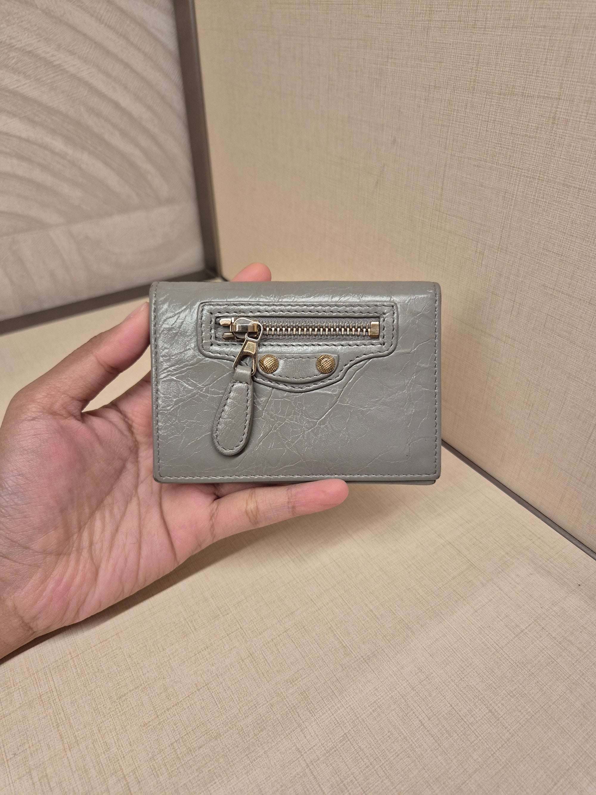 Balenciaga Neo Card Wallet Grey