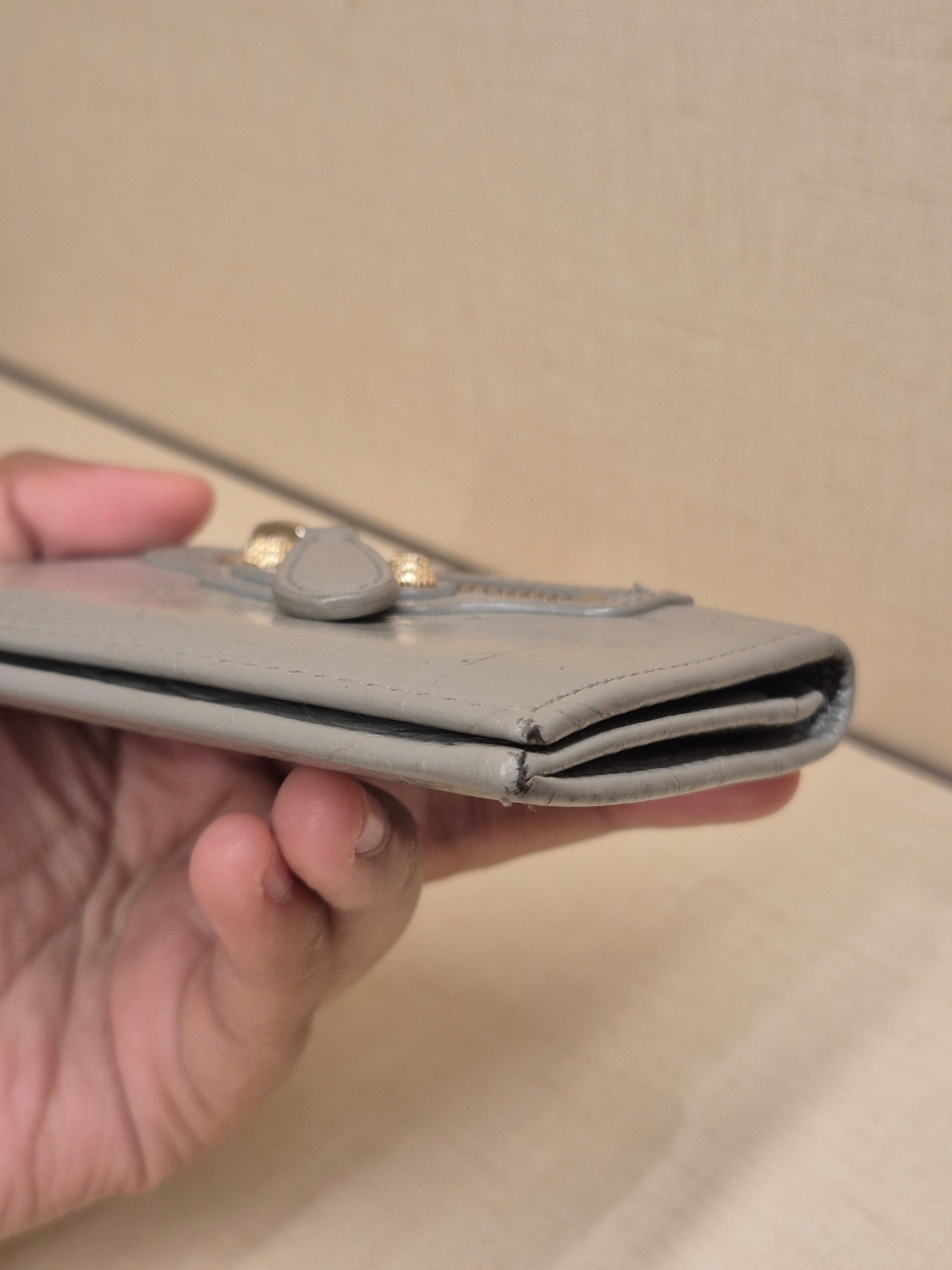 Balenciaga Neo Card Wallet Grey