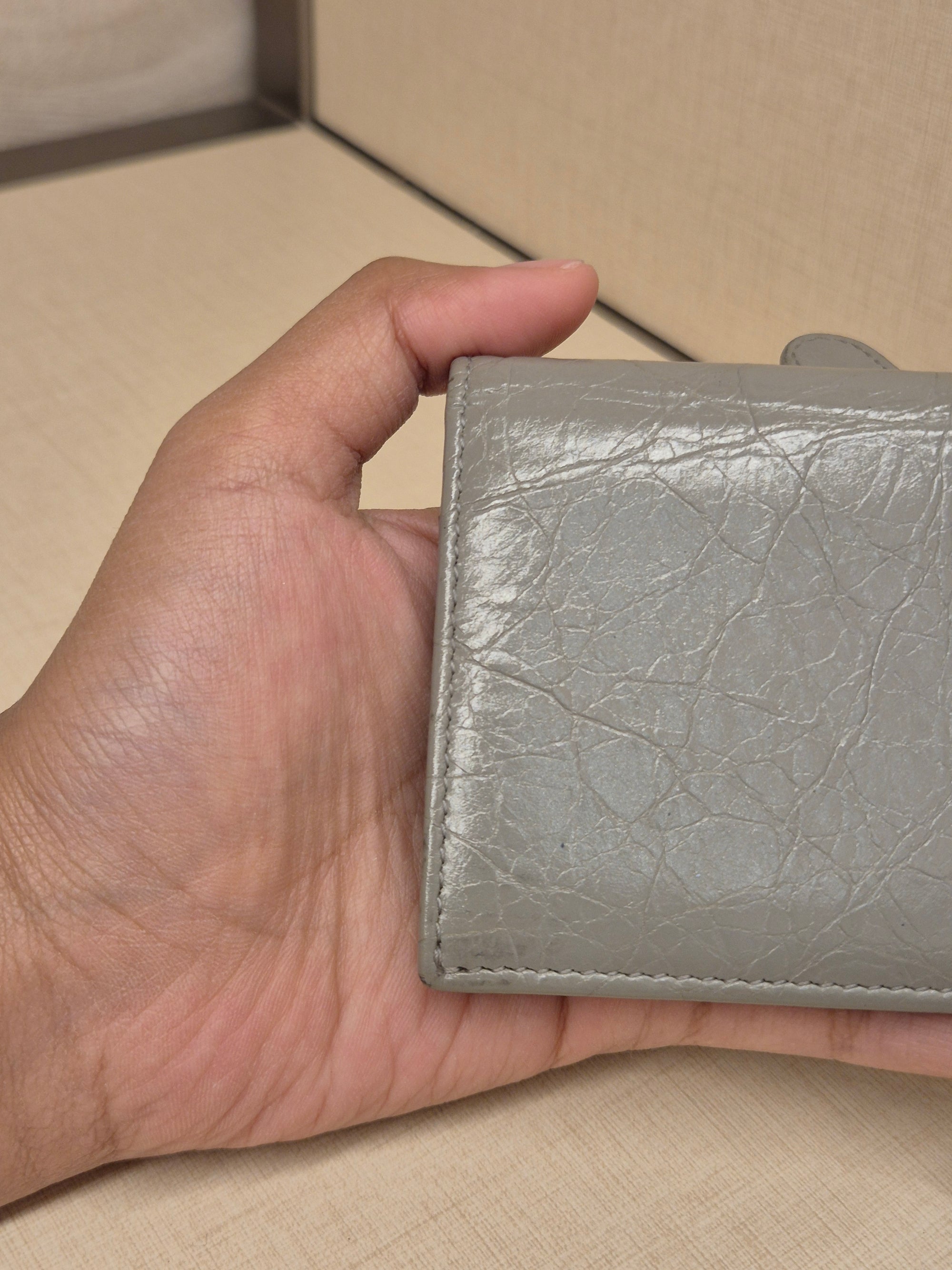 Balenciaga Neo Card Wallet Grey