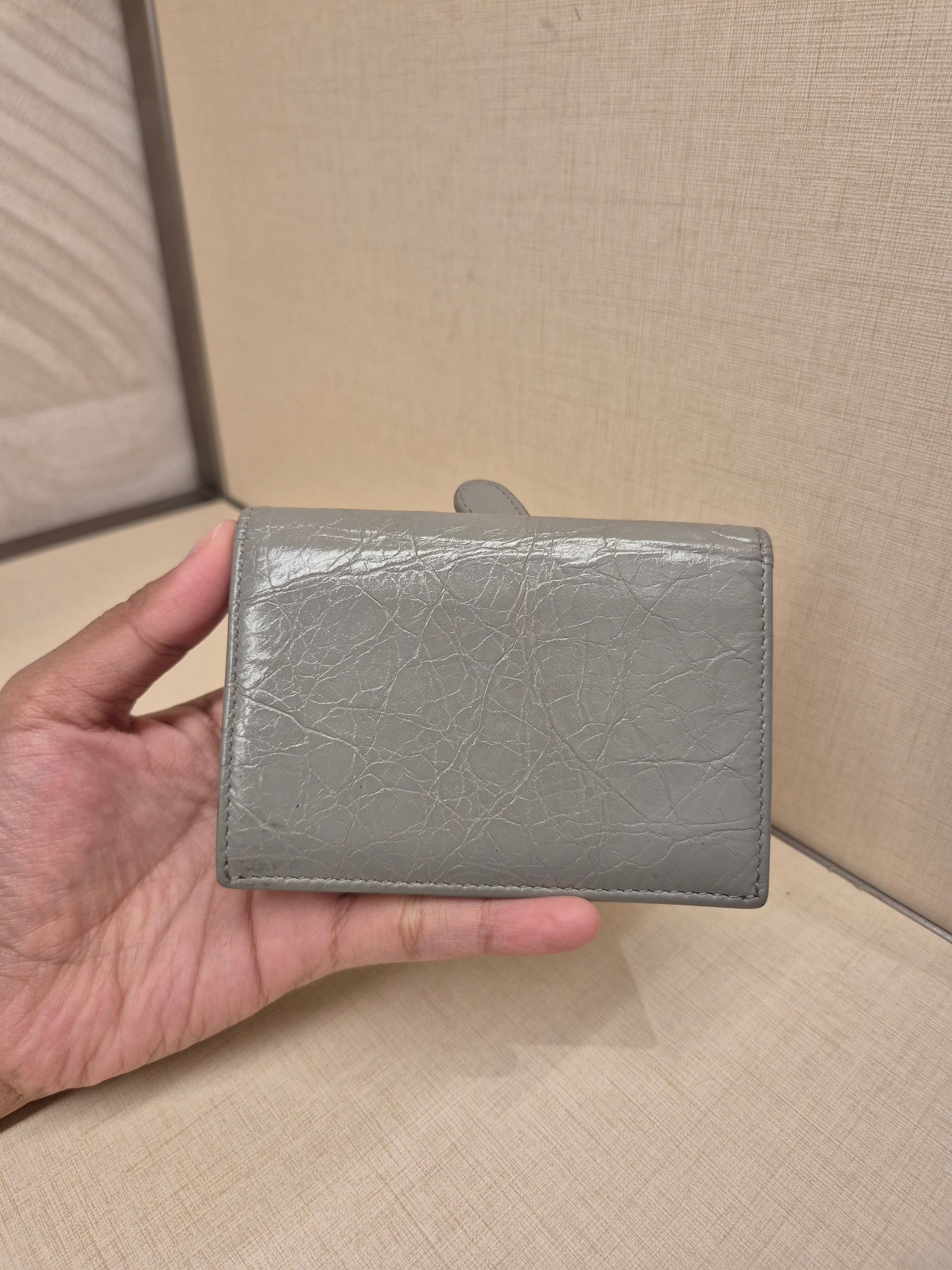 Balenciaga Neo Card Wallet Grey