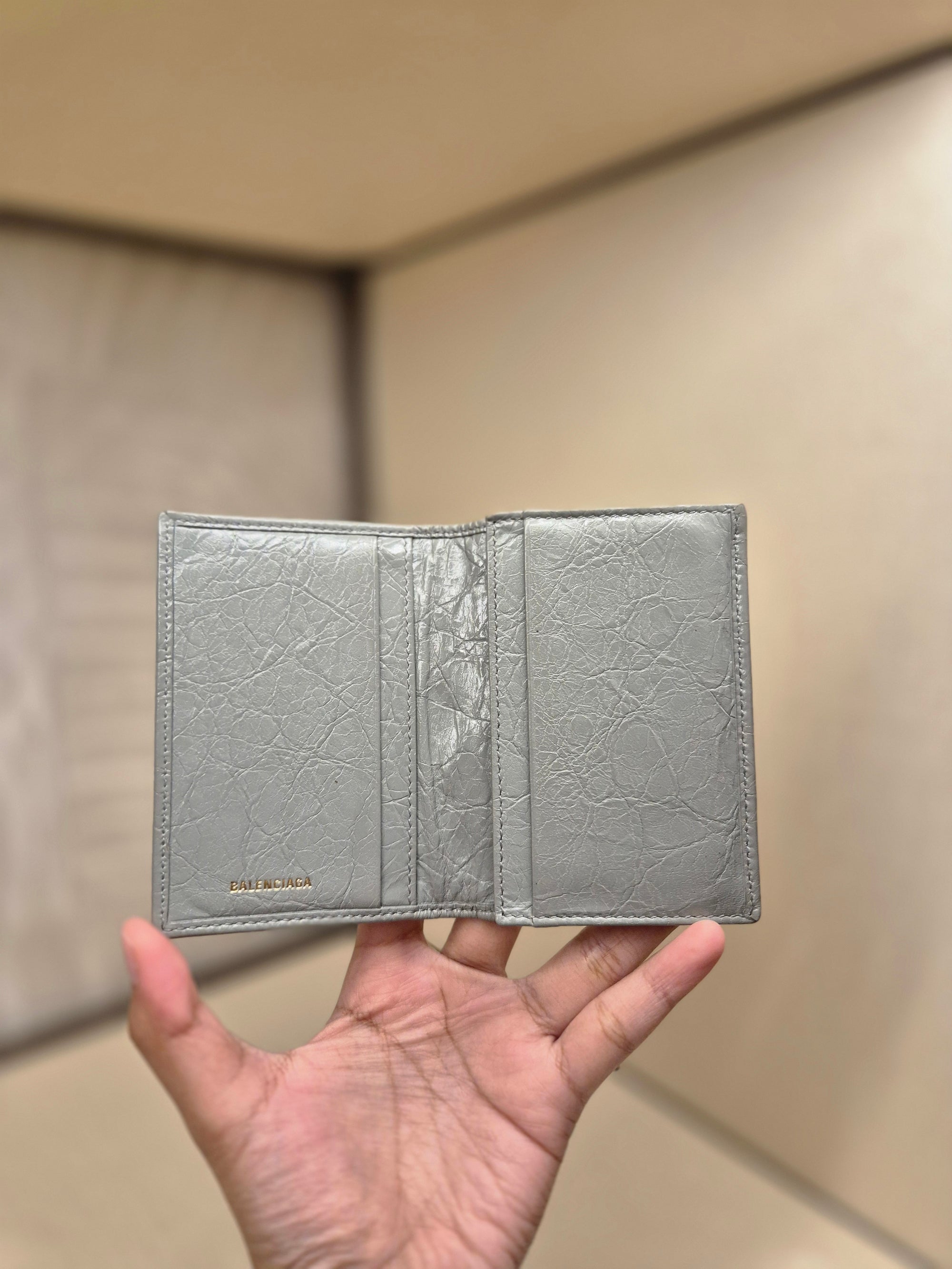 Balenciaga Neo Card Wallet Grey