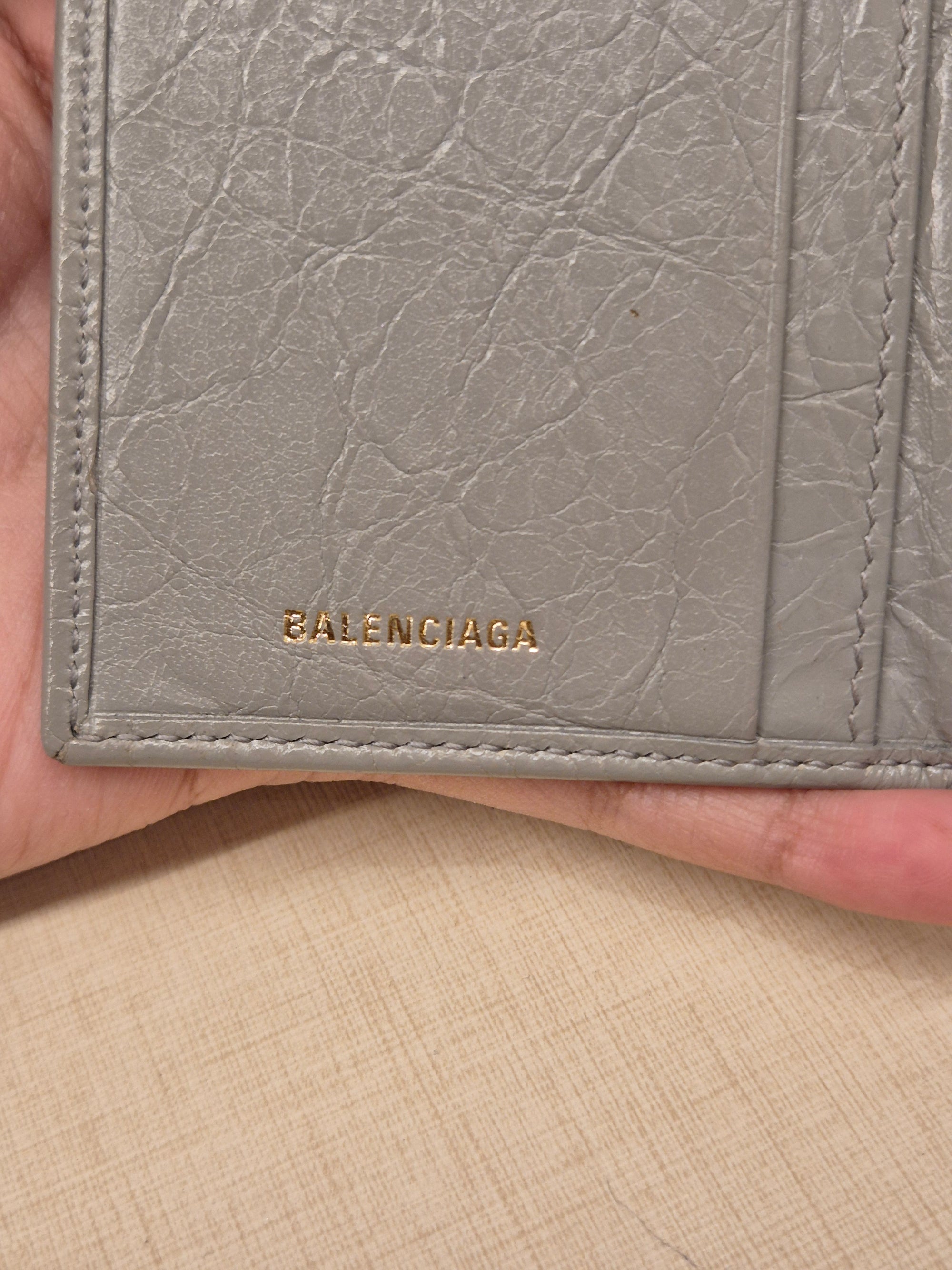 Balenciaga Neo Card Wallet Grey