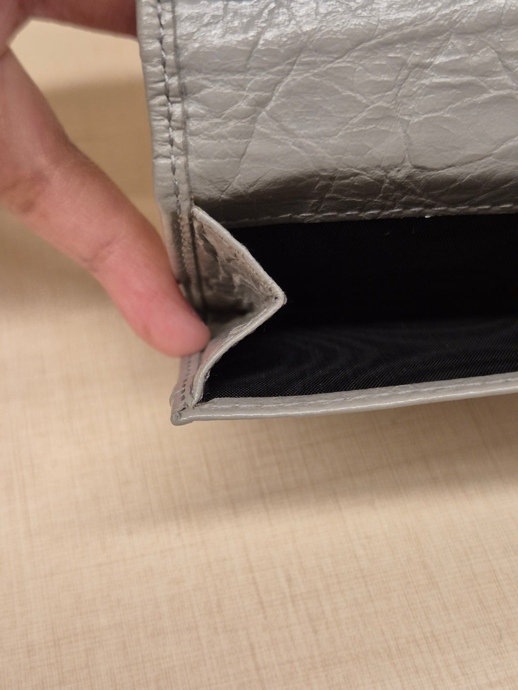 Balenciaga Neo Card Wallet Grey