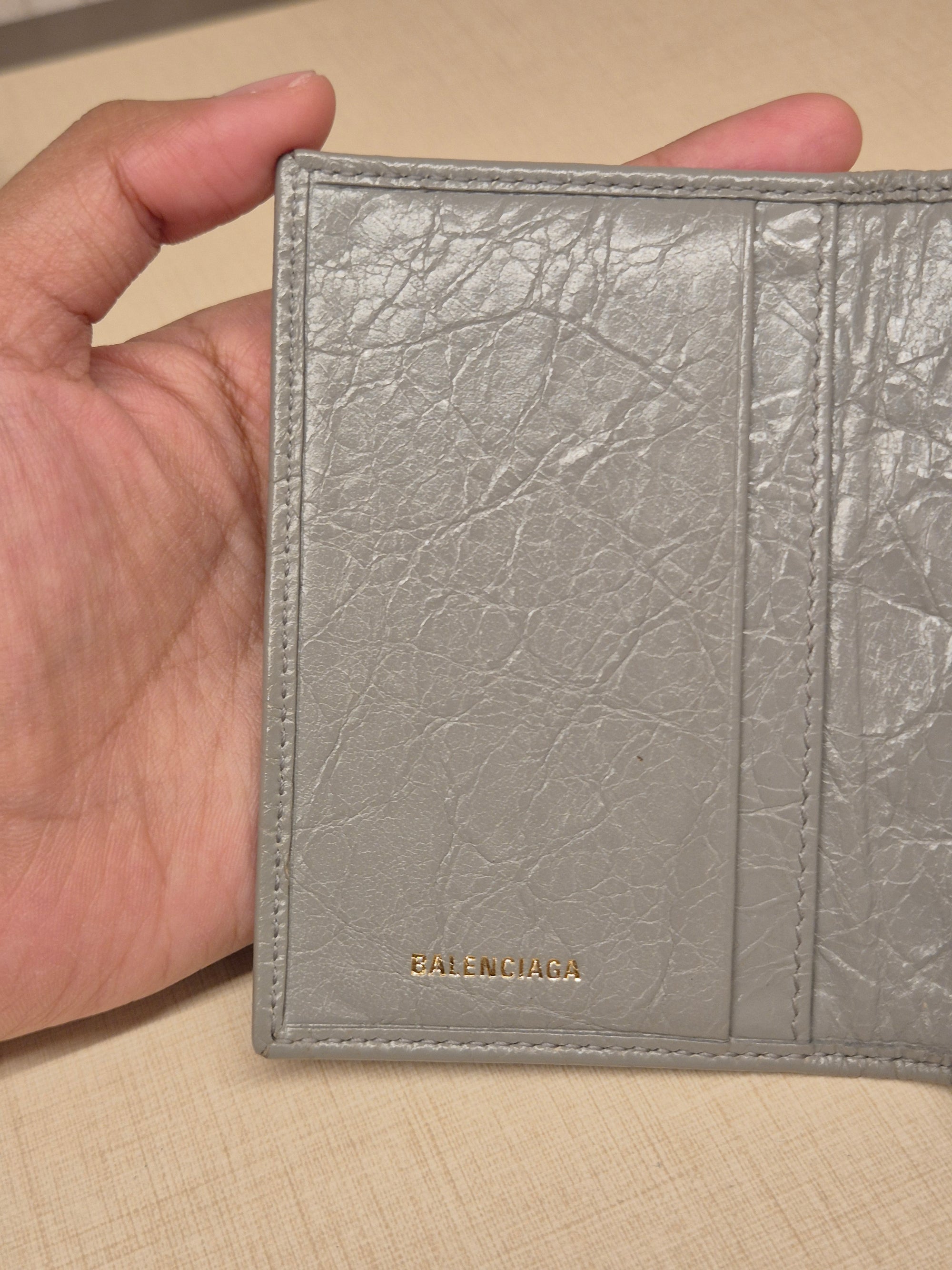 Balenciaga Neo Card Wallet Grey