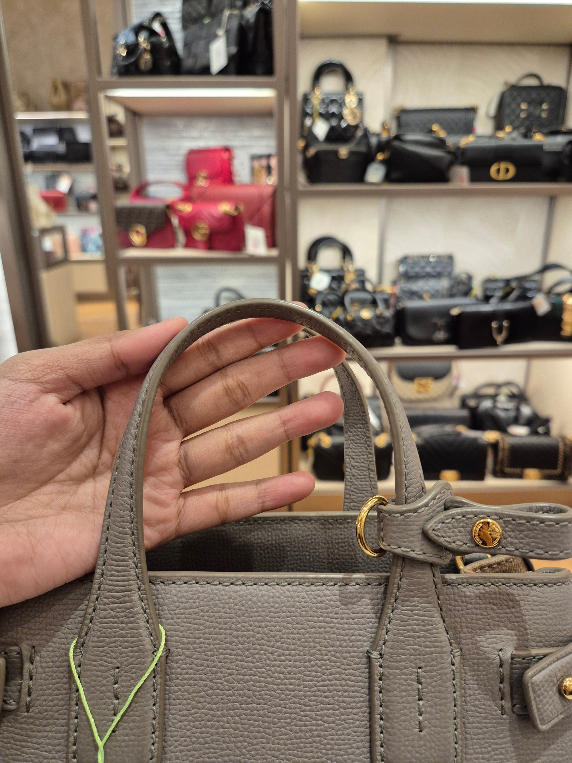 Burberry Banner Small Grey Check